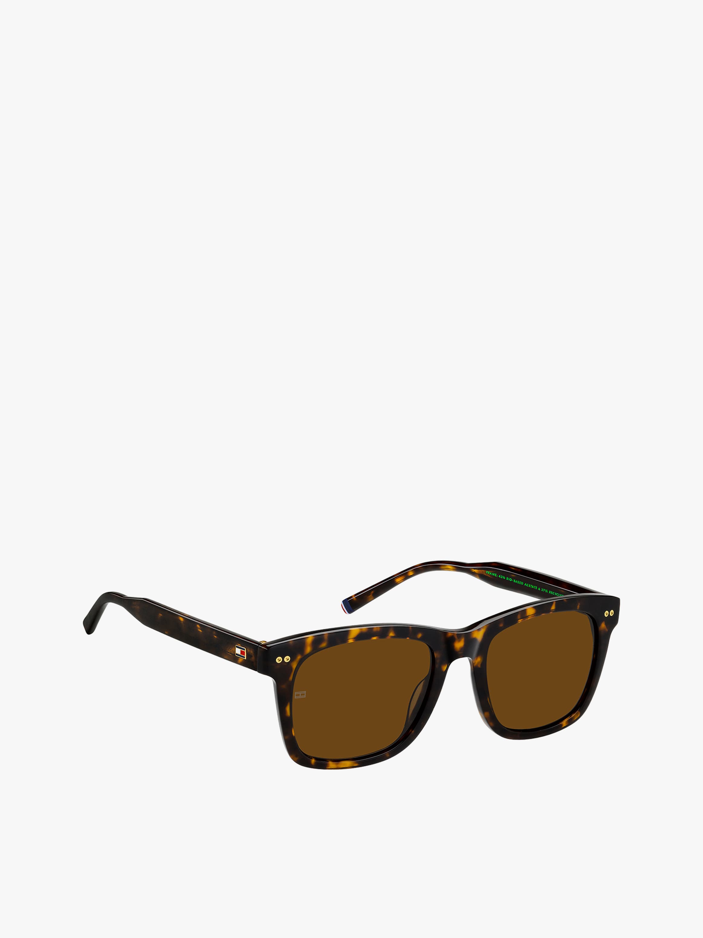 Man Rectangular Modern Preppy Sunglasses