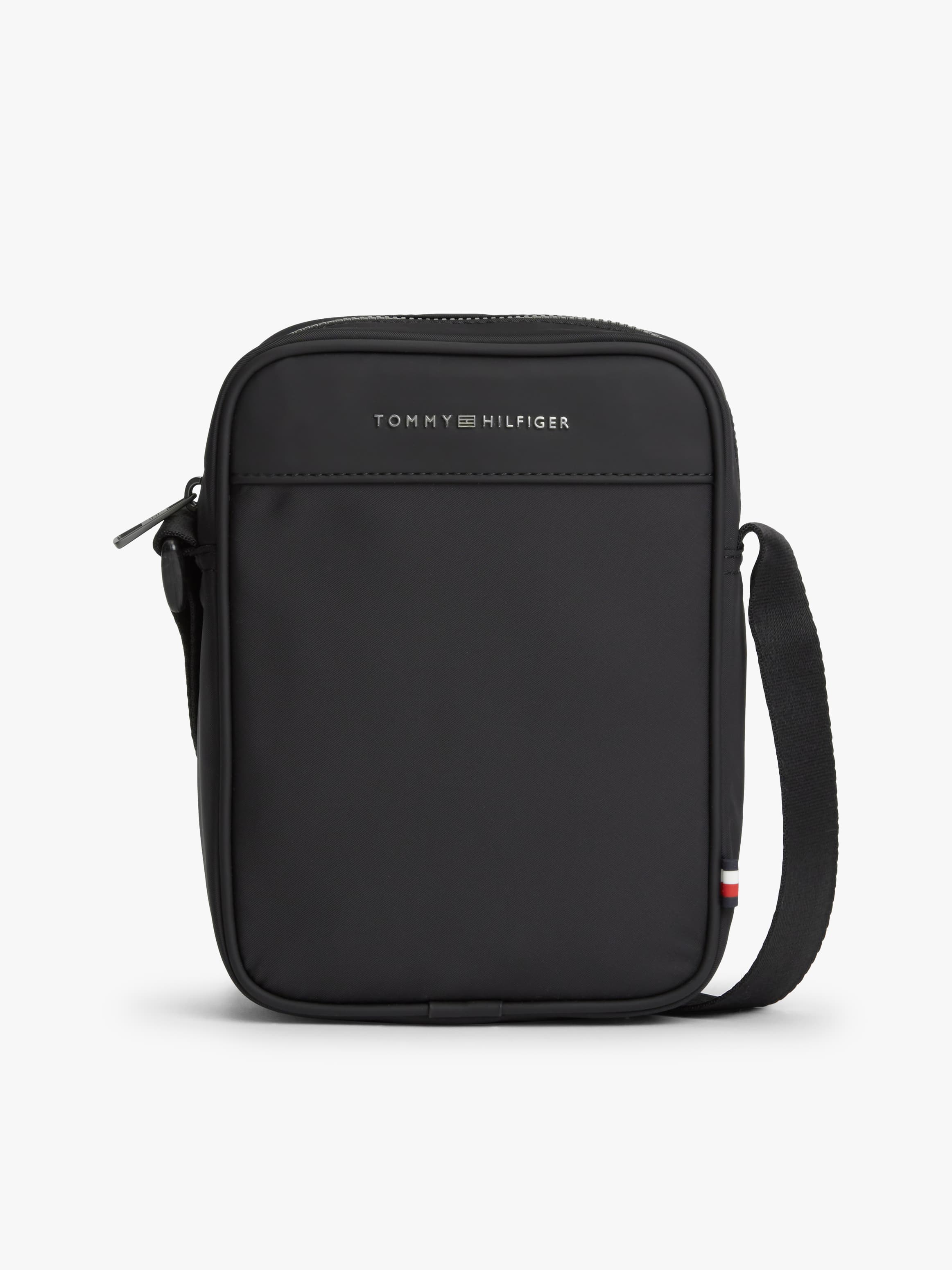 Metal Logo Crossbody Reporter Bag