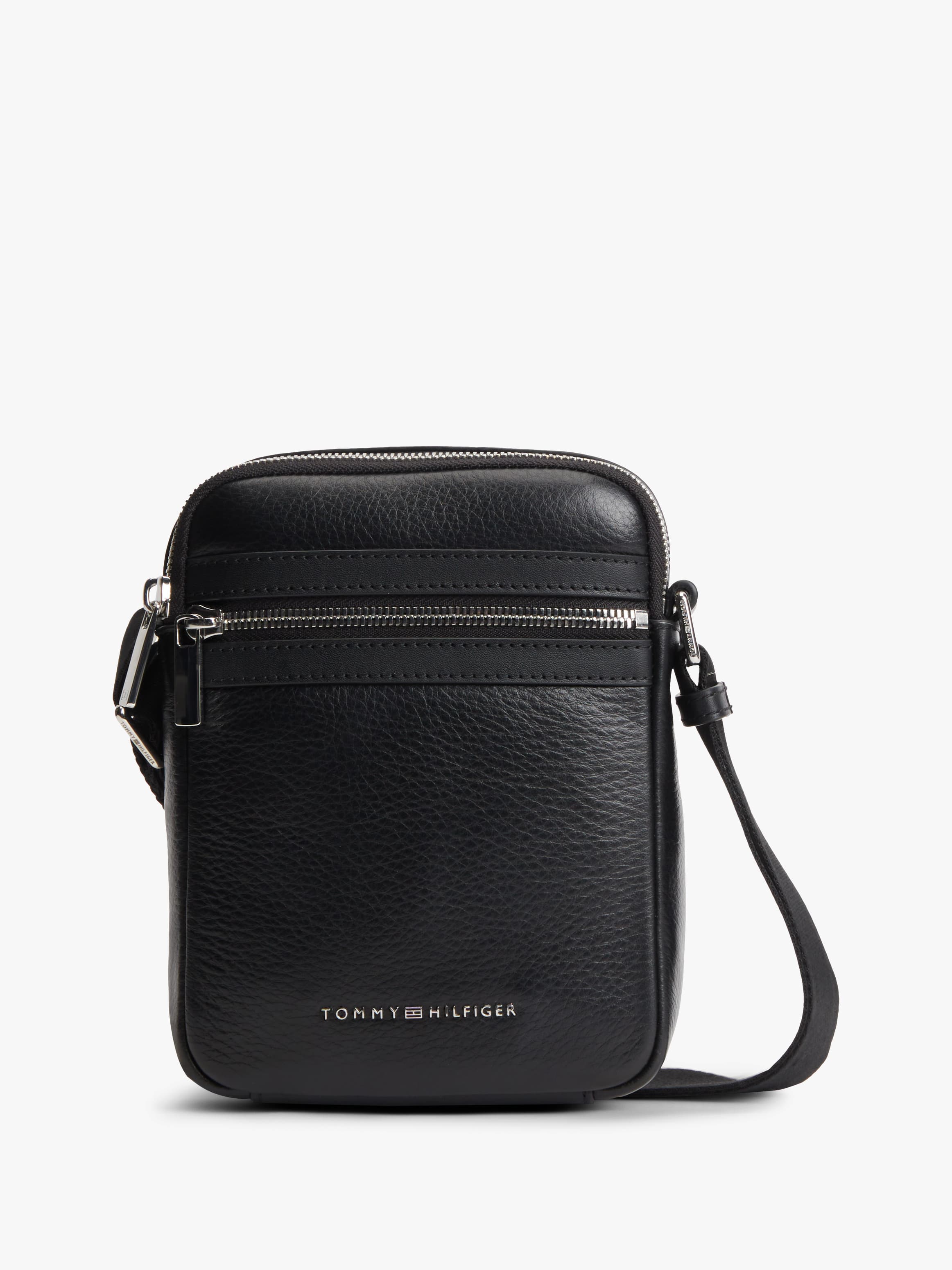 TH Business Leather Crossbody Reporter Bag
