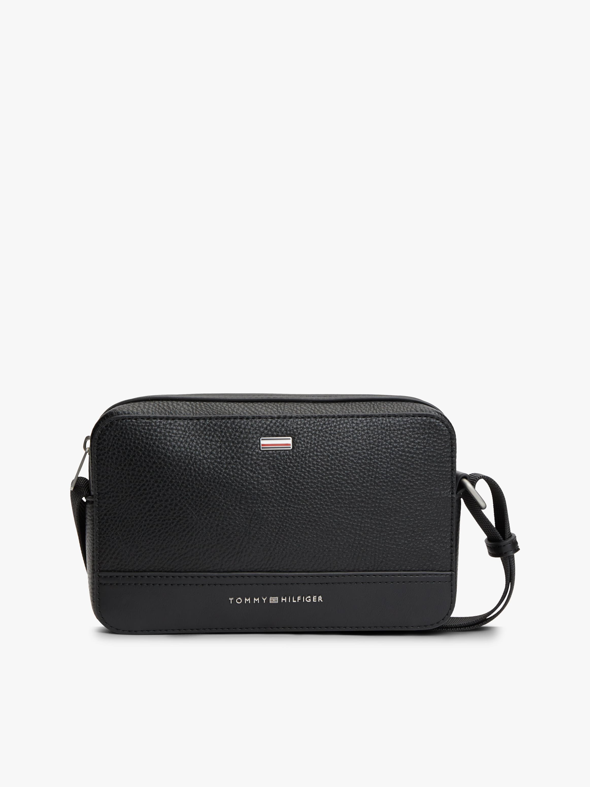 Signature Tape Plaque Crossbody Reporter Bag