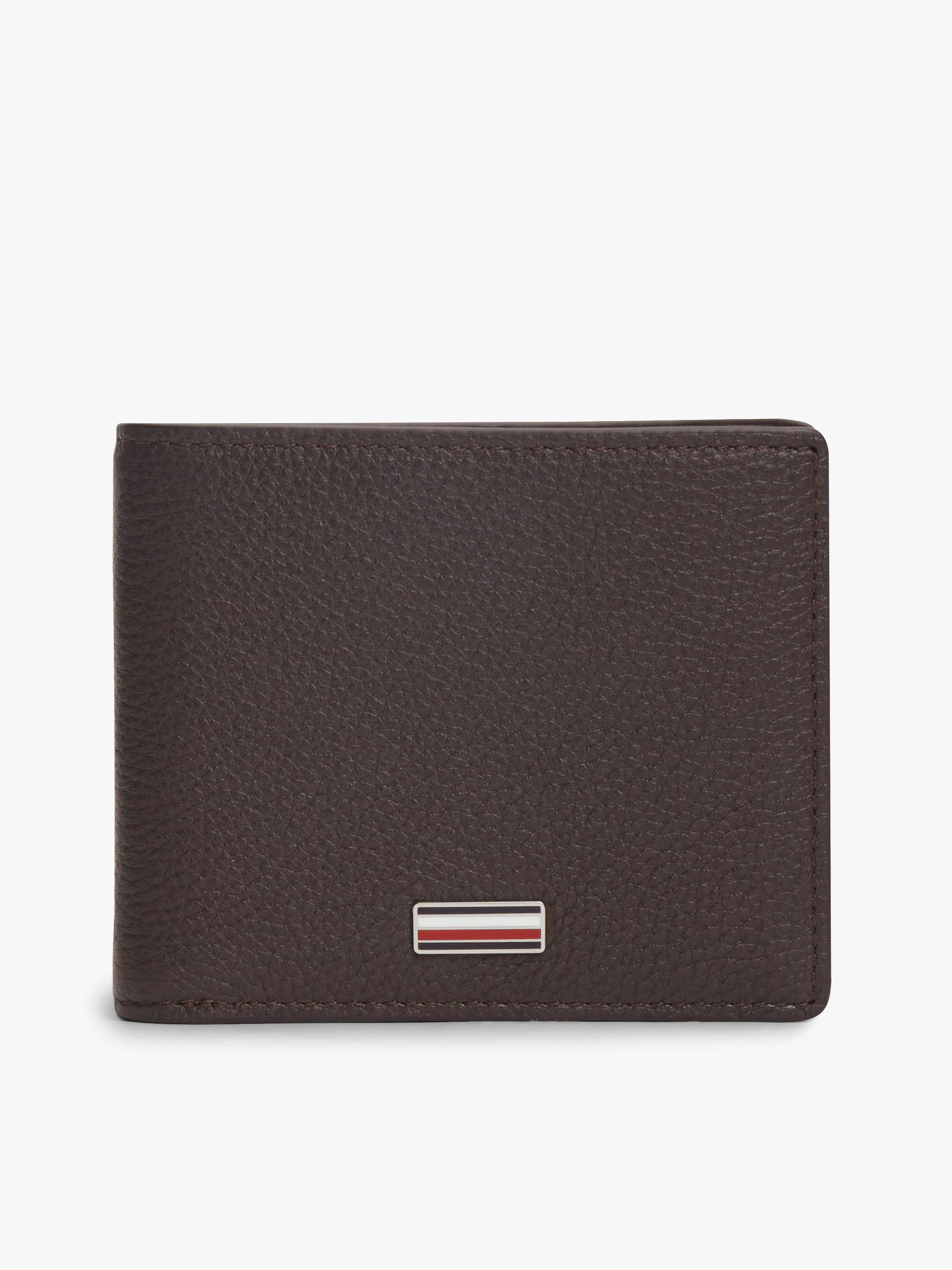 Leather Signature Plaque Bifold Wallet