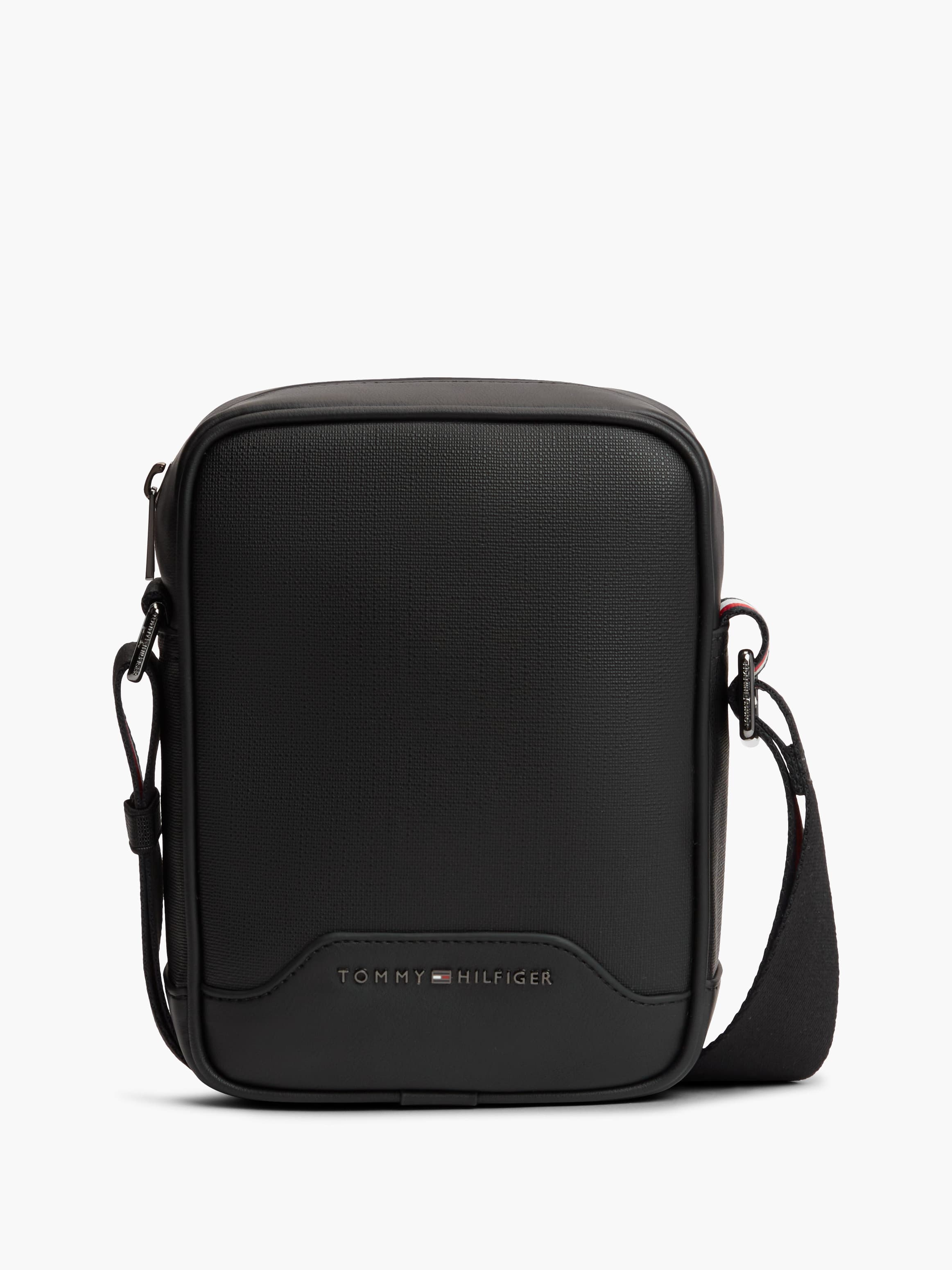 Textured Global Stripe Crossbody Reporter Bag