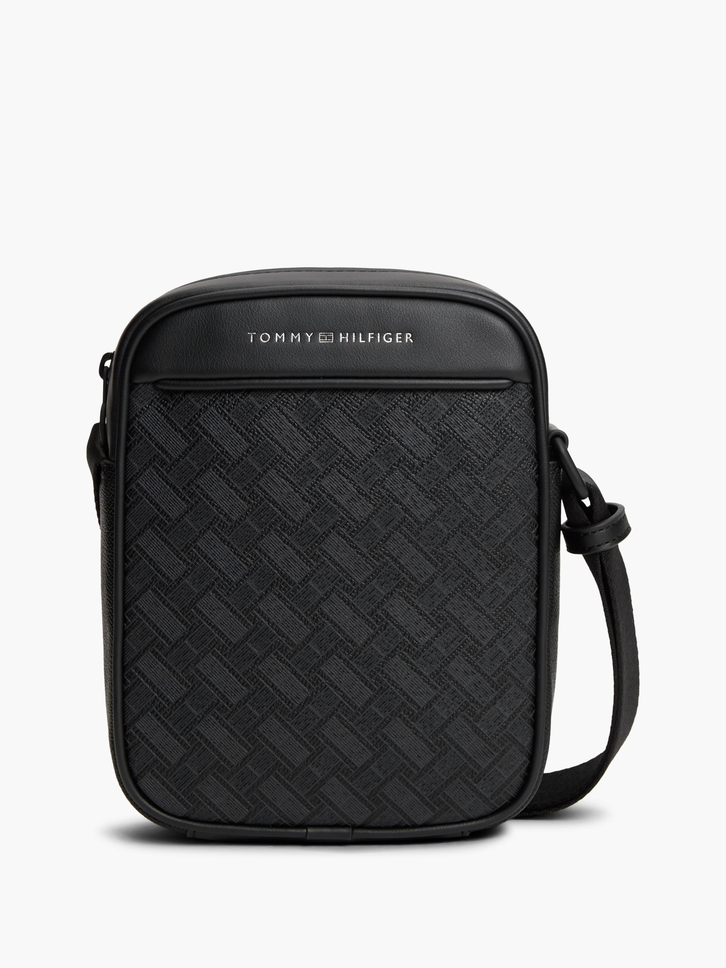 Modern Textured Flag Crossbody Reporter Bag