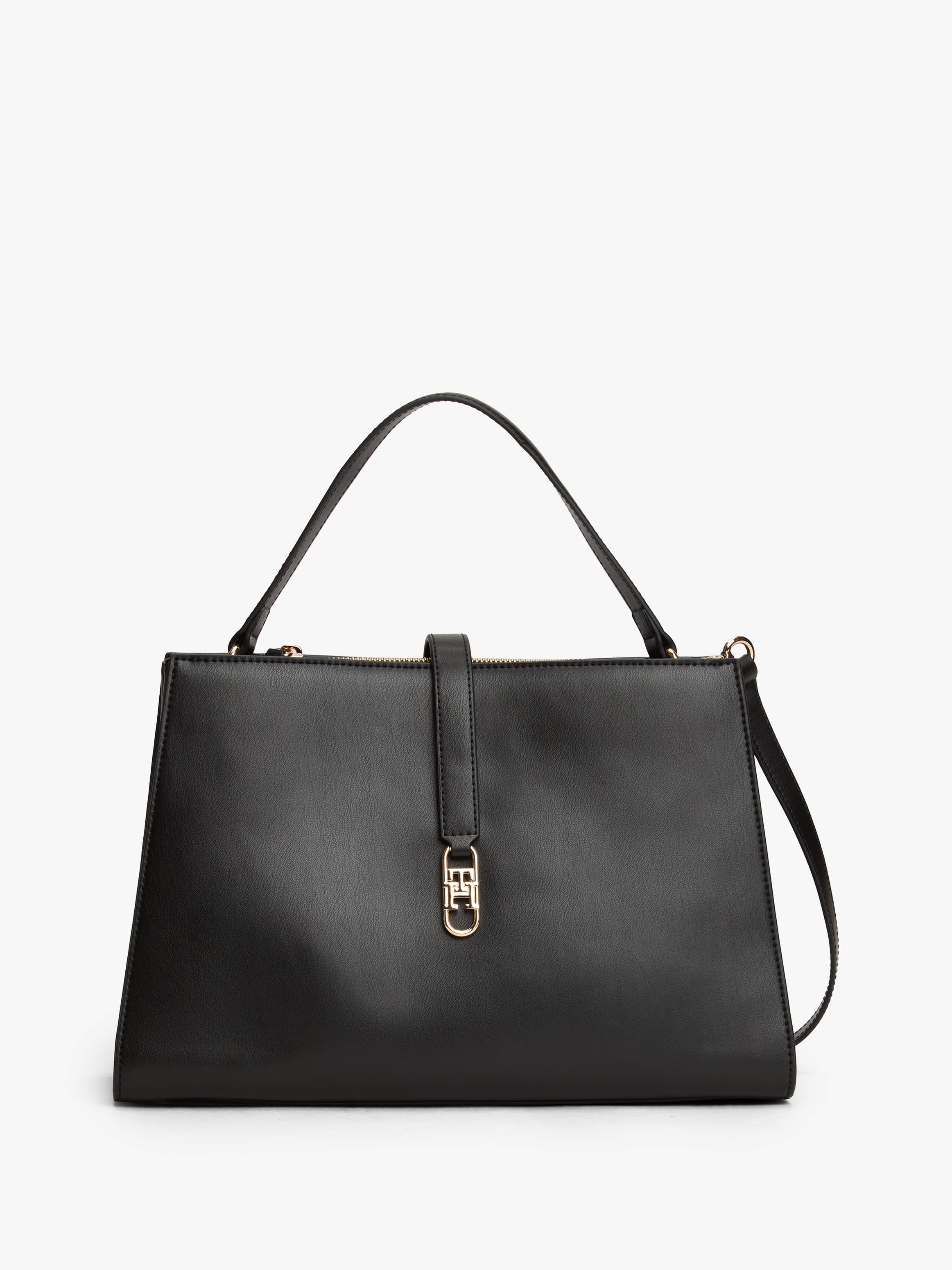 TH Monogram Crossbody Satchel Bag