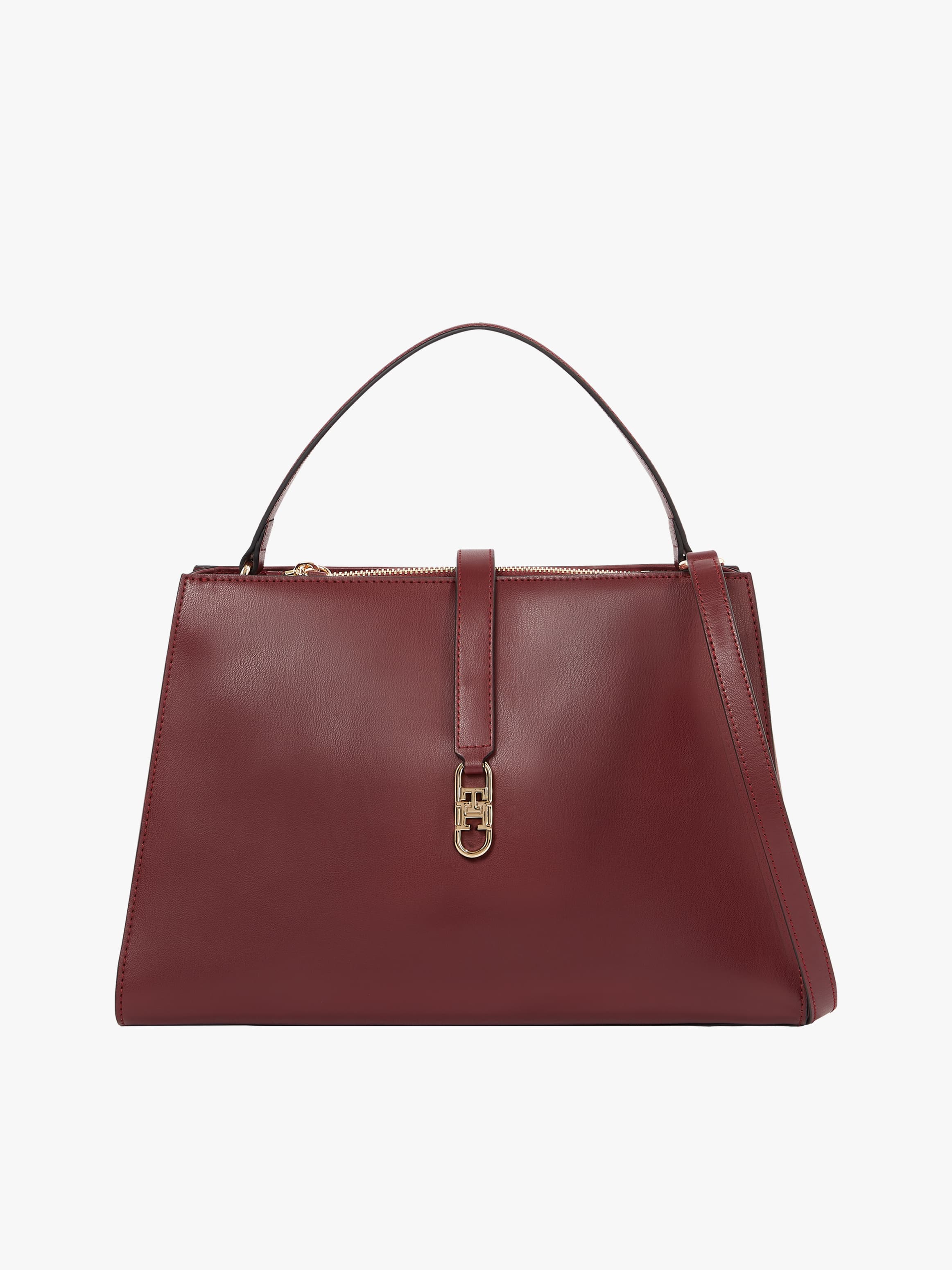 TH Monogram Crossbody Satchel Bag