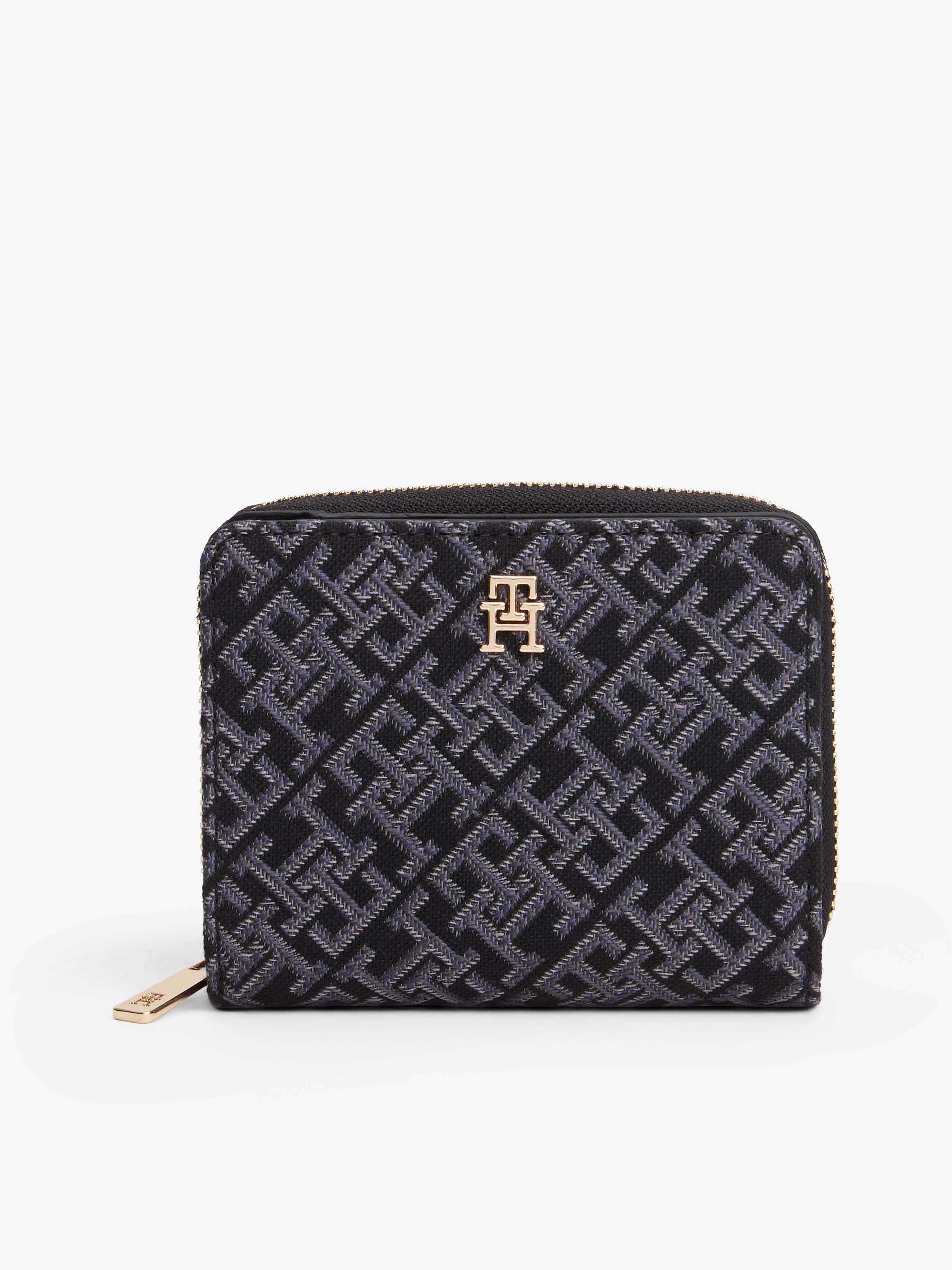 Hilfiger Icon Jacquard Logo Zip-Around Wallet