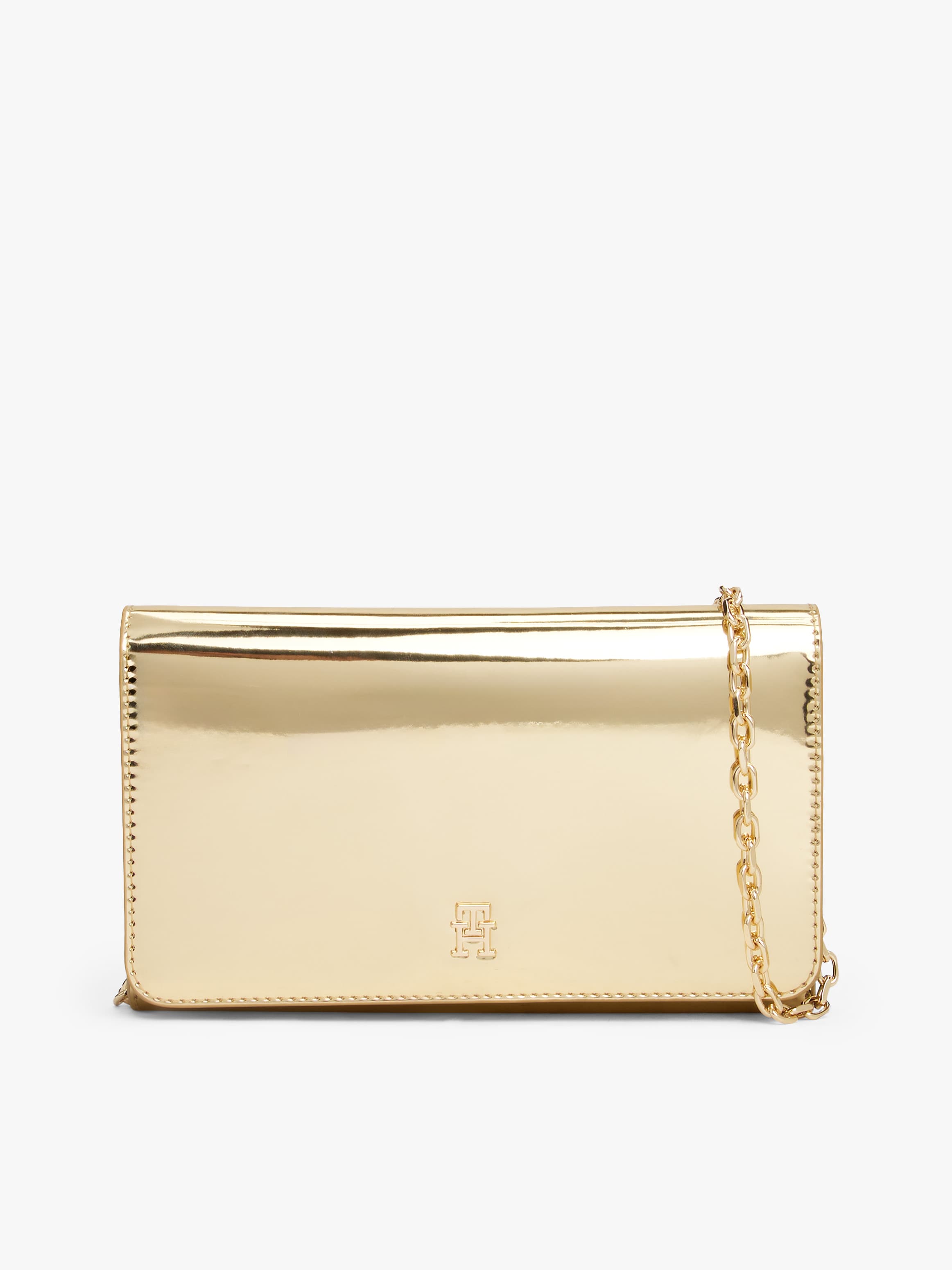 Hilfiger Icon Metallic Chain Strap Clutch