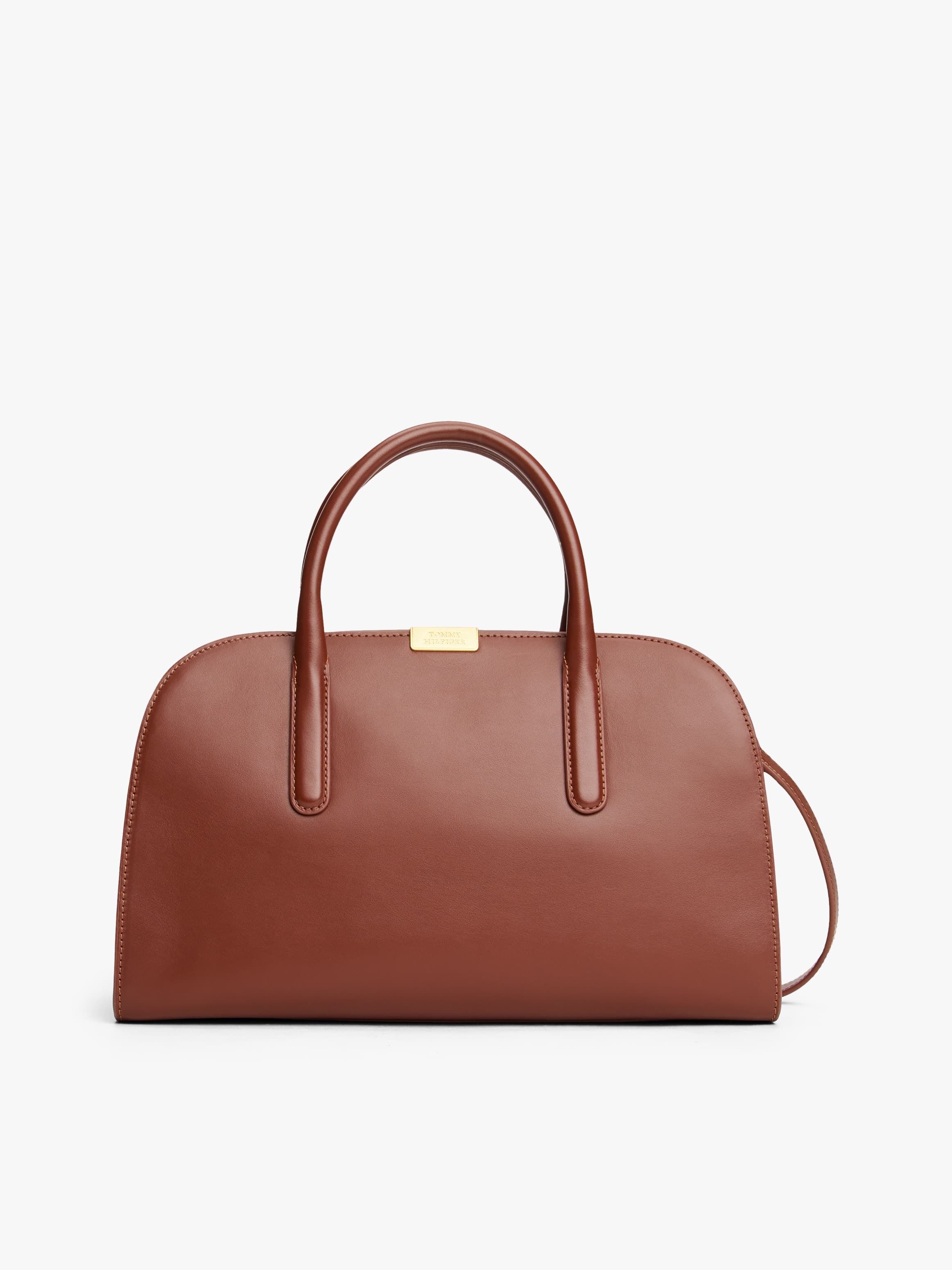 Iconic Leather Crossbody Satchel Bag