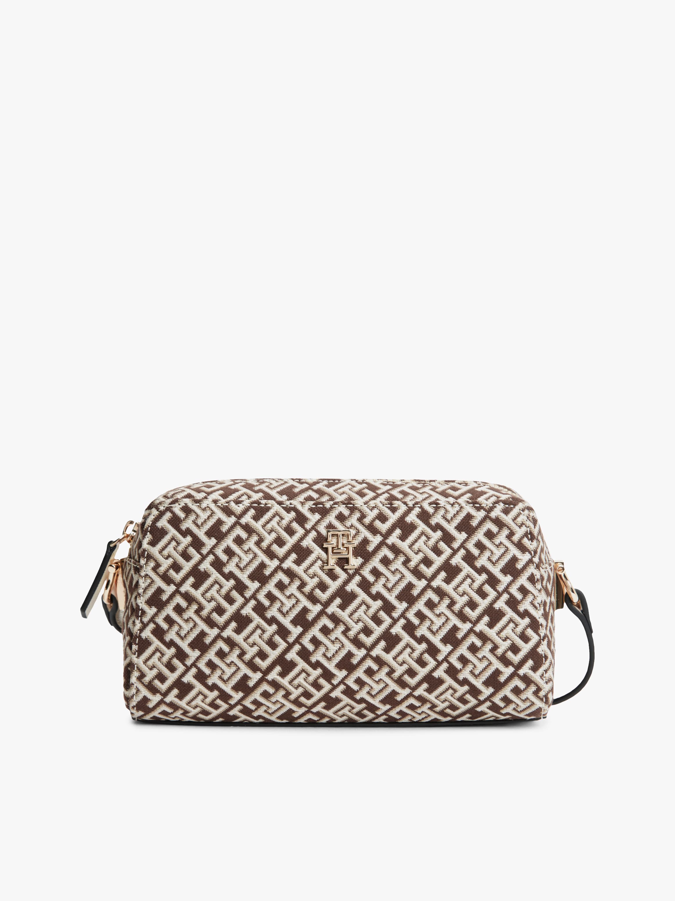 TH Monogram Jacquard Crossbody Camera Bag
