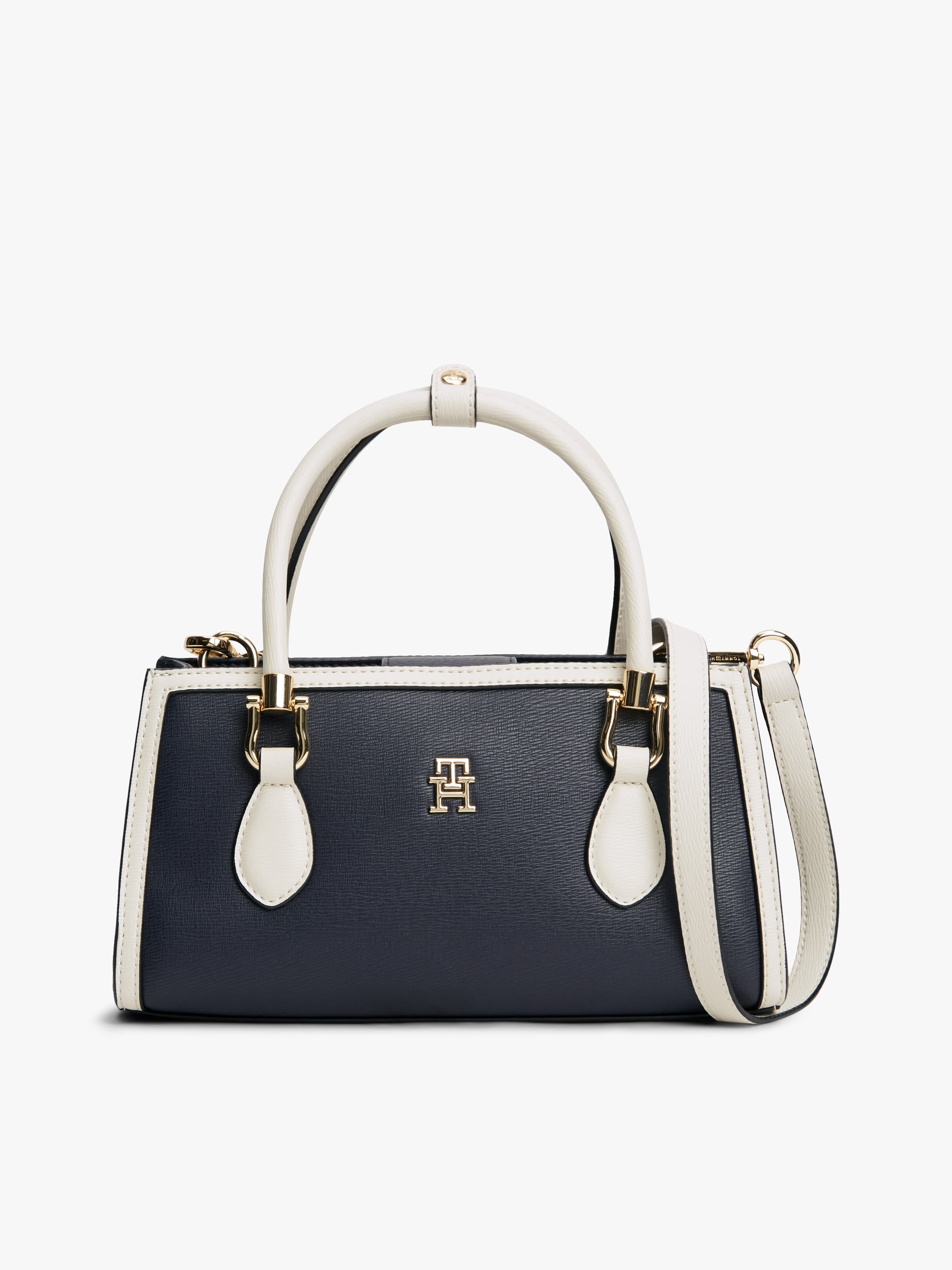 TH Monogram Colour-Blocked Satchel