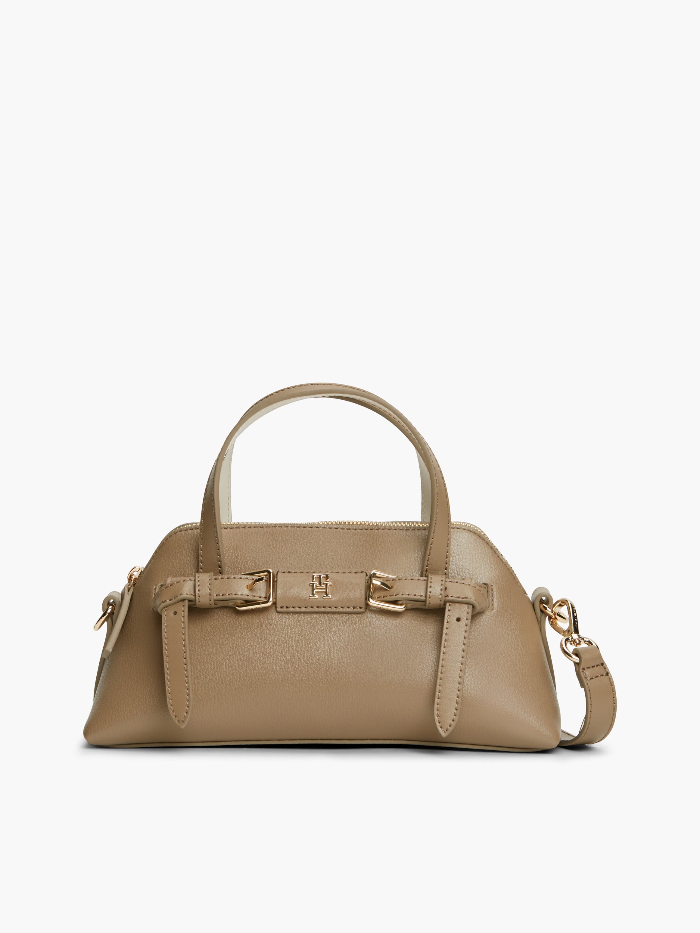 Buckle Strap Crossbody Tote Bag