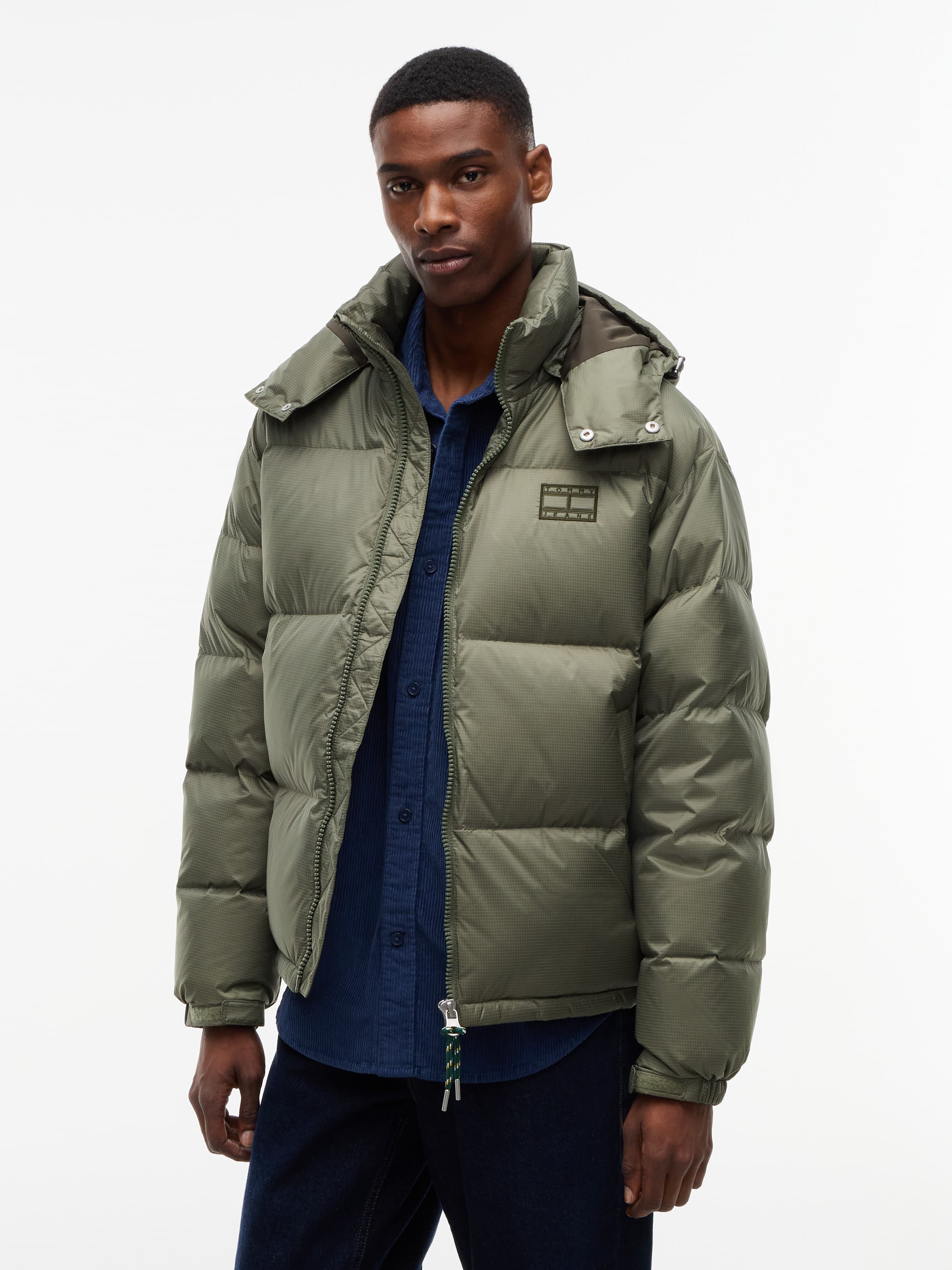 Down Hooded Ripstop Alaska Puffer Jacket