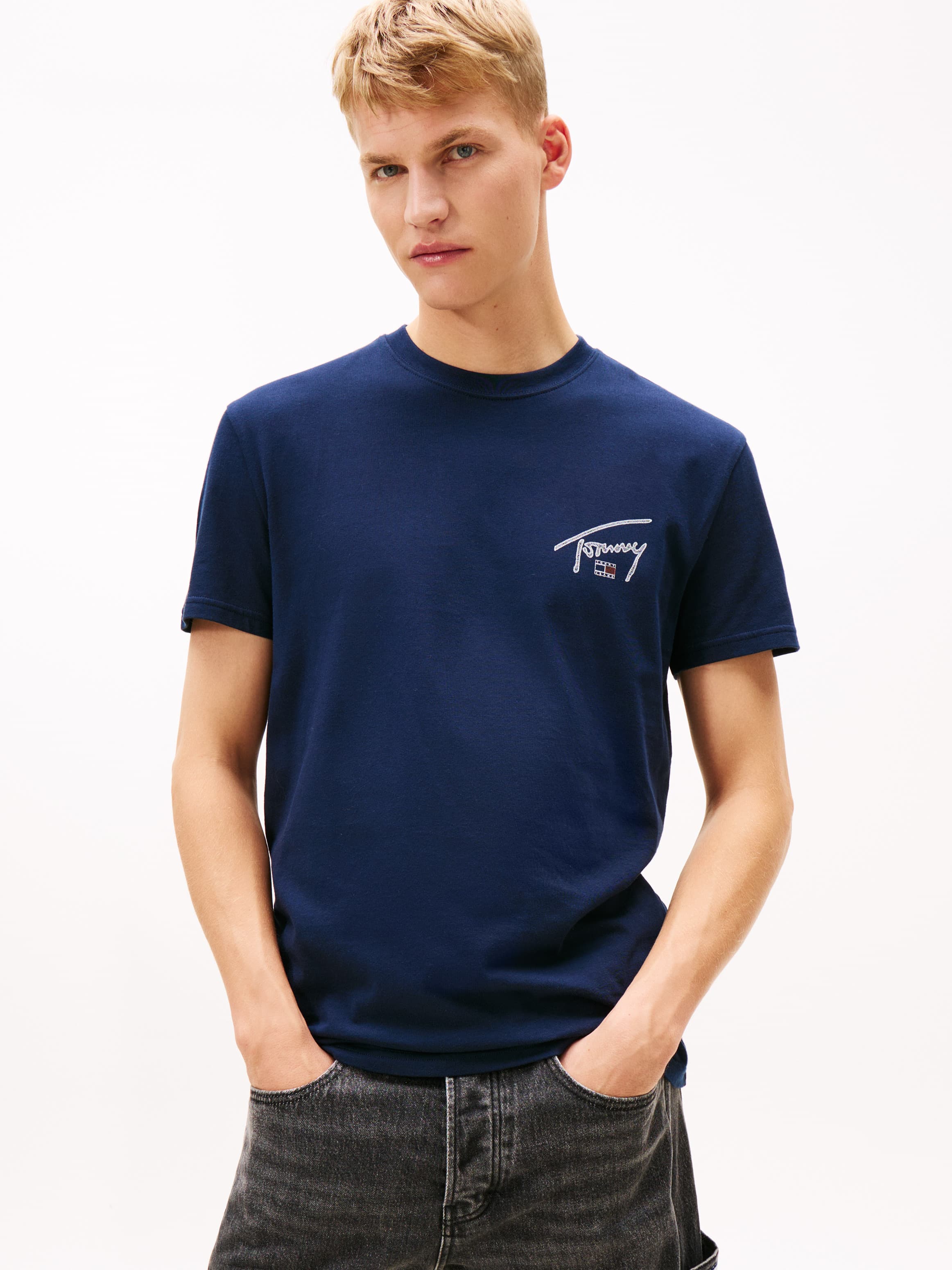 Signature Back Logo Crew Neck T-Shirt