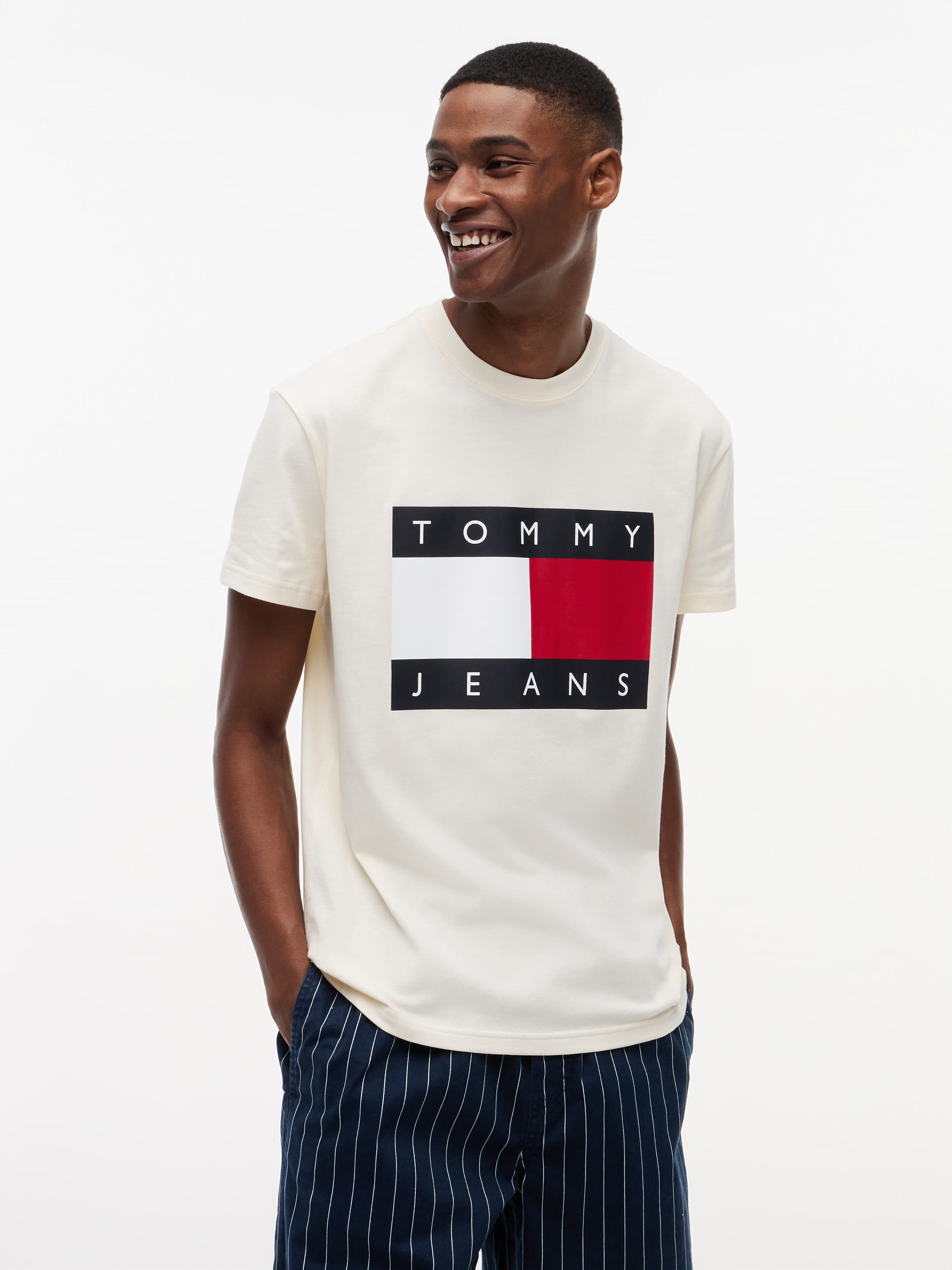 Flag Badge Crew Neck T-Shirt