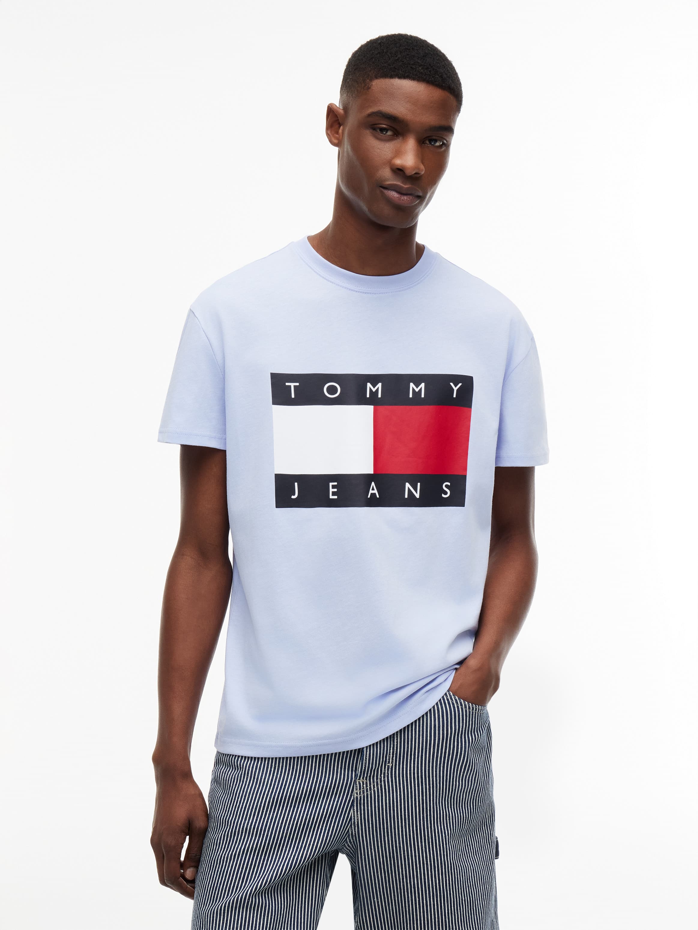 Flag Badge Crew Neck T-Shirt