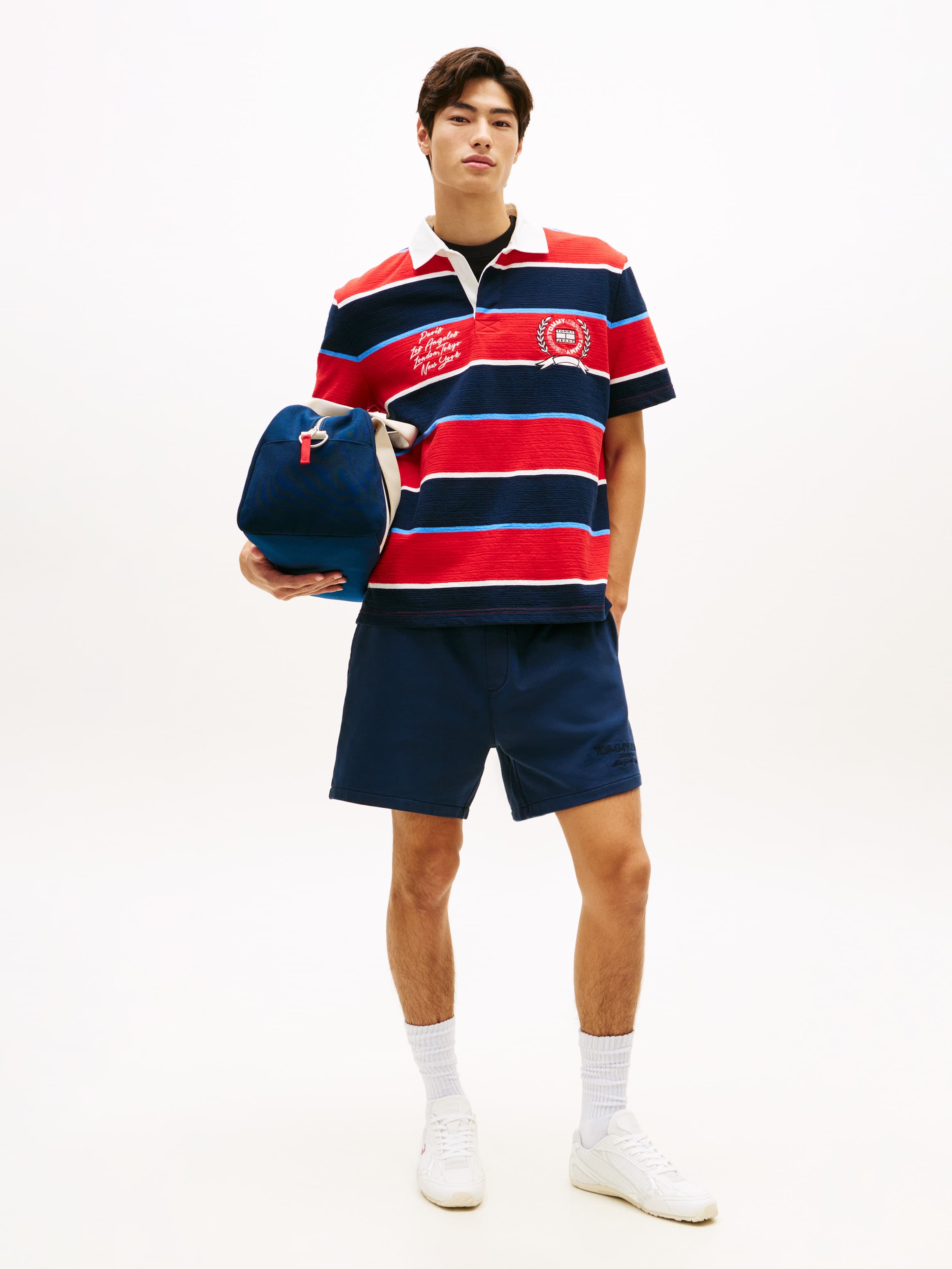 Classic Tonal Embroidery Terry Sweat Shorts
