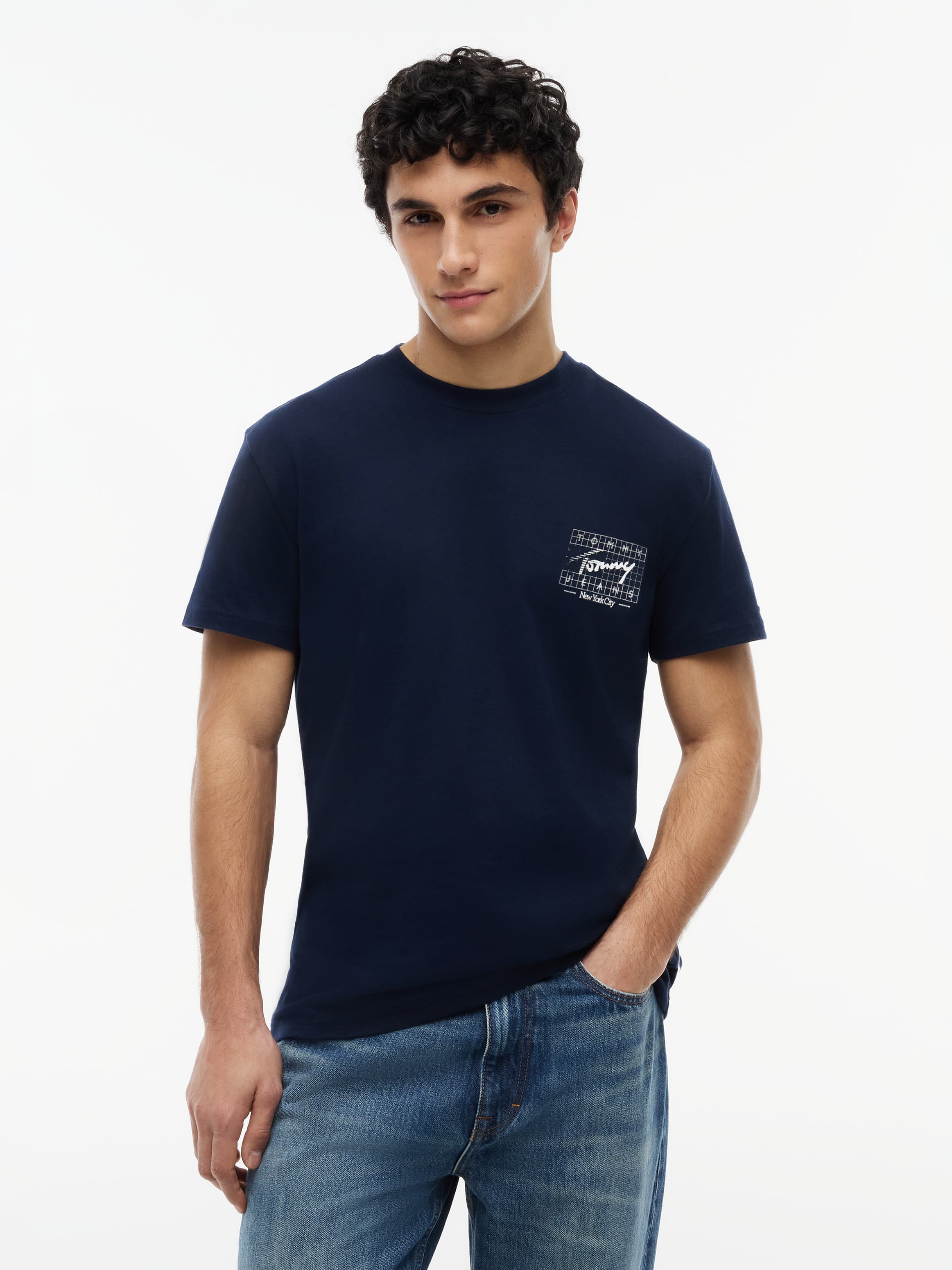 Signature Logo Peached Jersey T-Shirt