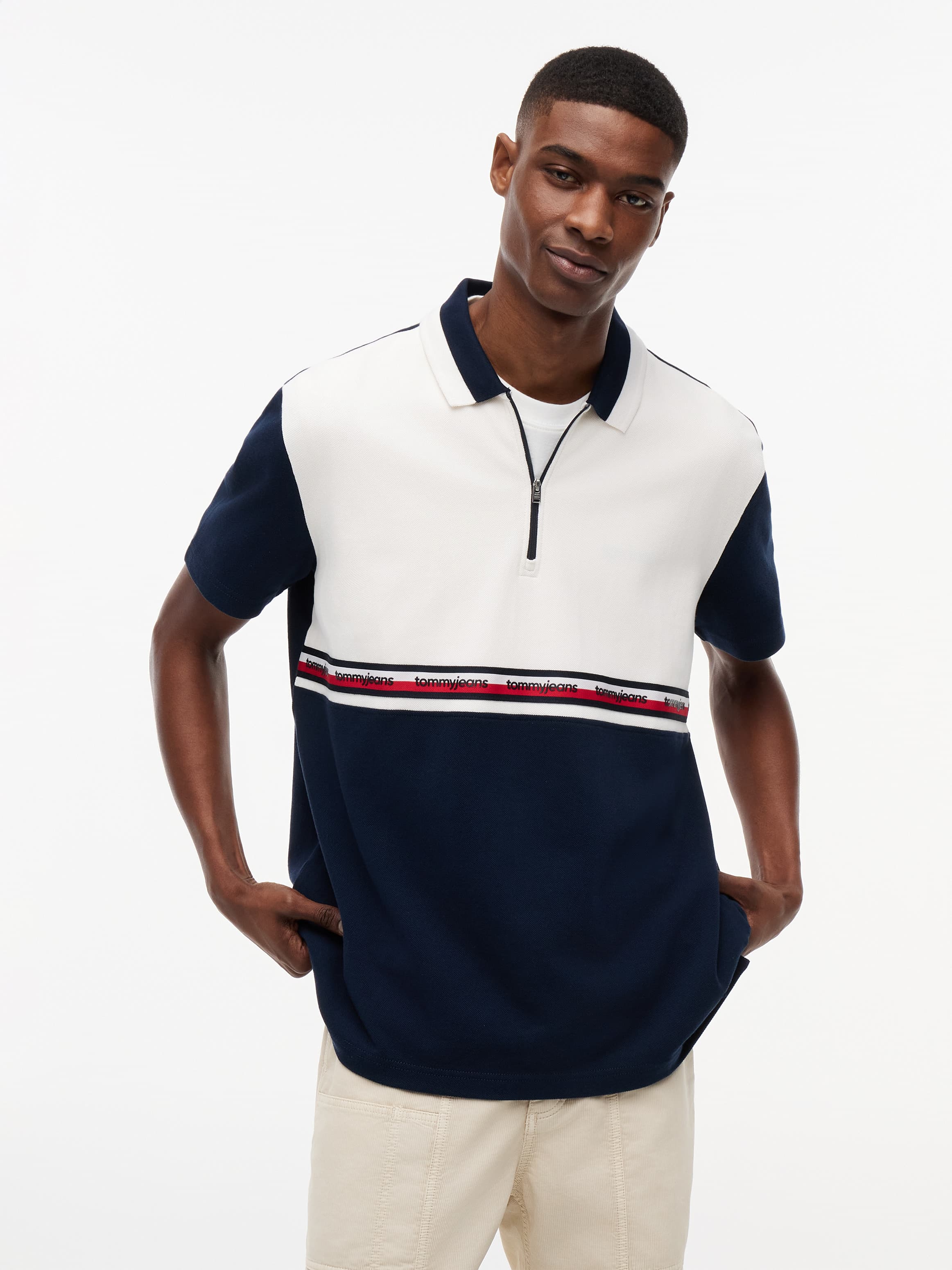 Relaxed Fit Global Stripe Polo Shirt