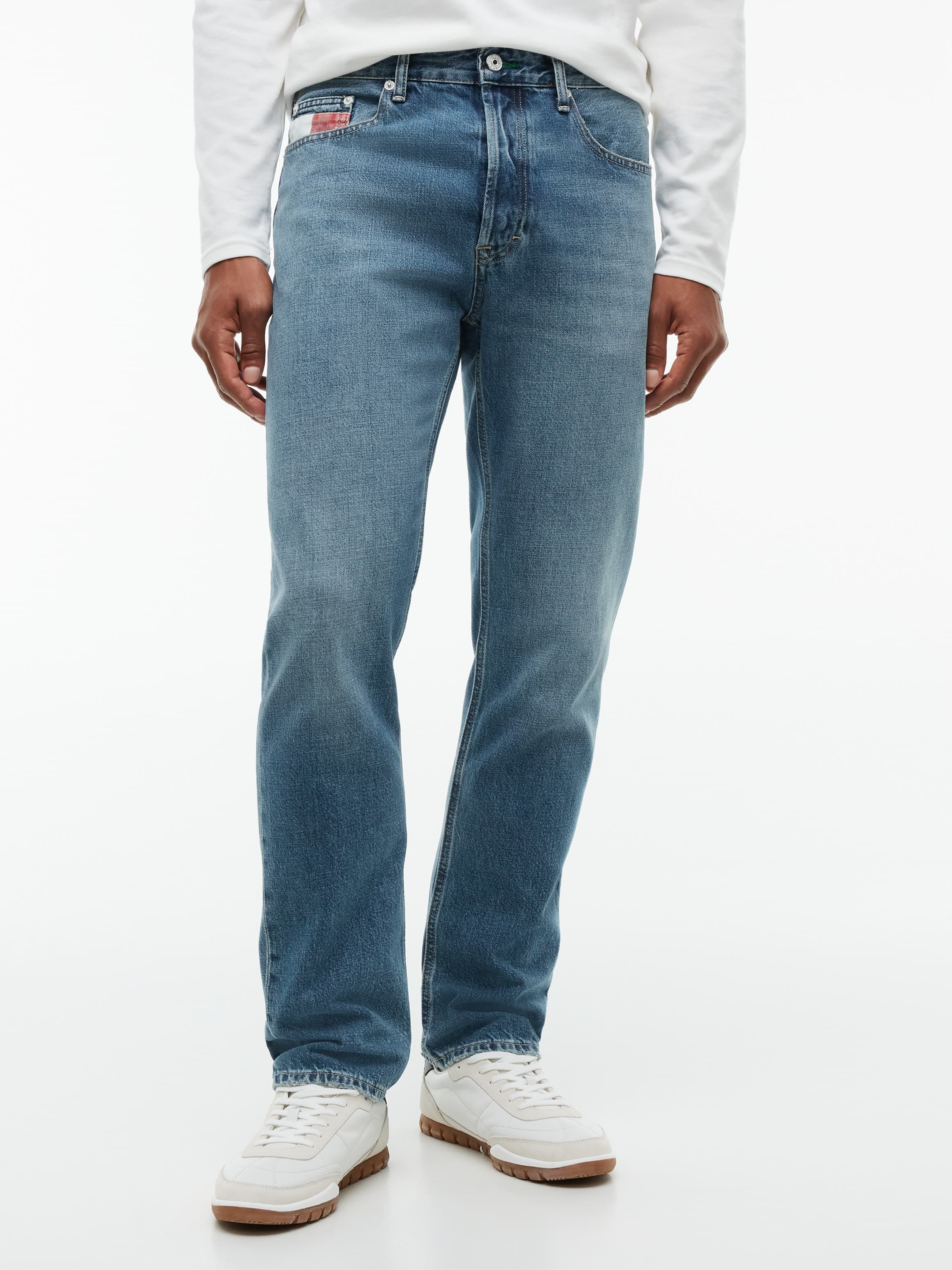 Ryan Slim Straight Flag Pocket Jeans