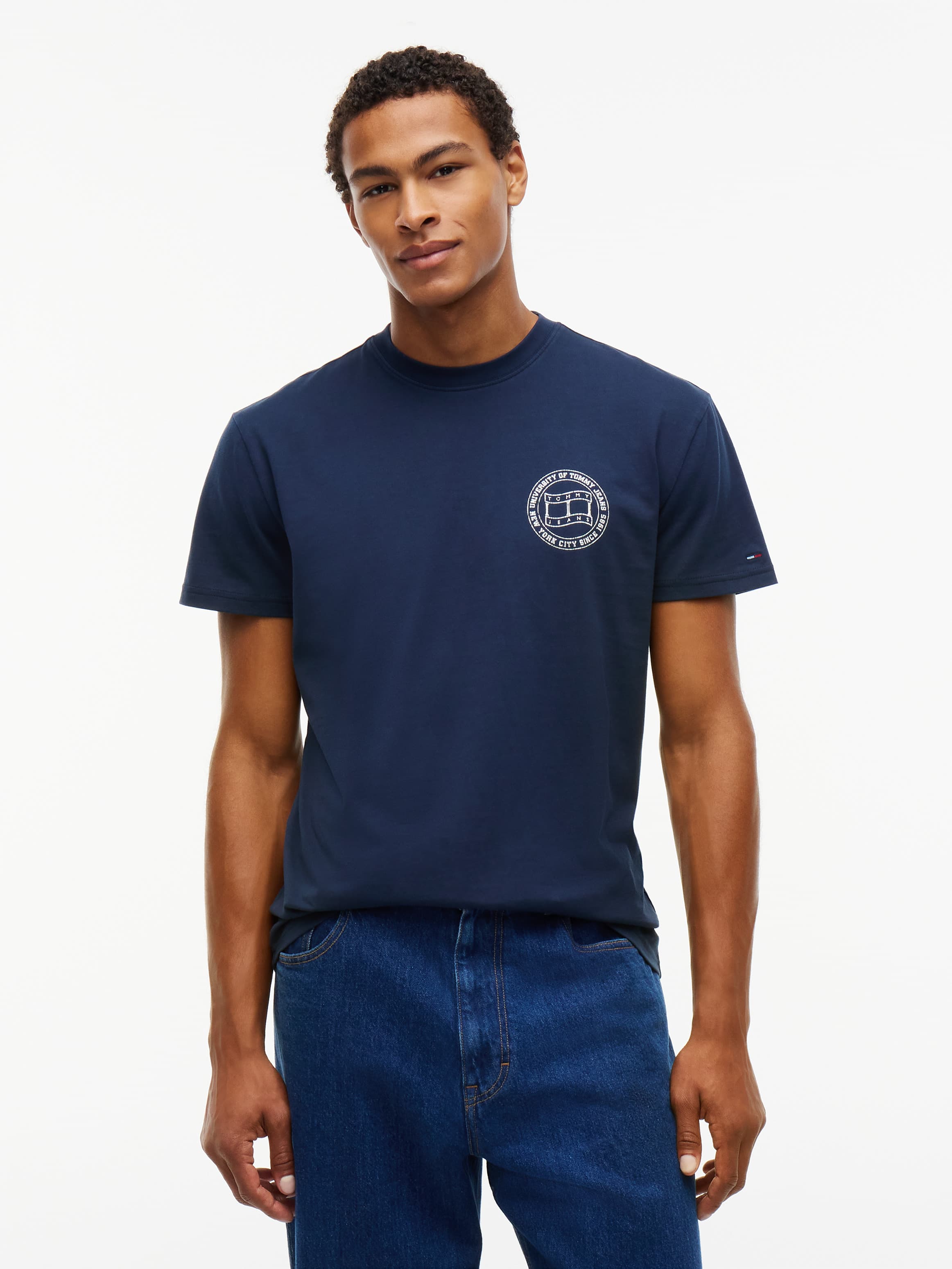 Wavy Flag Back Logo Jersey T-Shirt