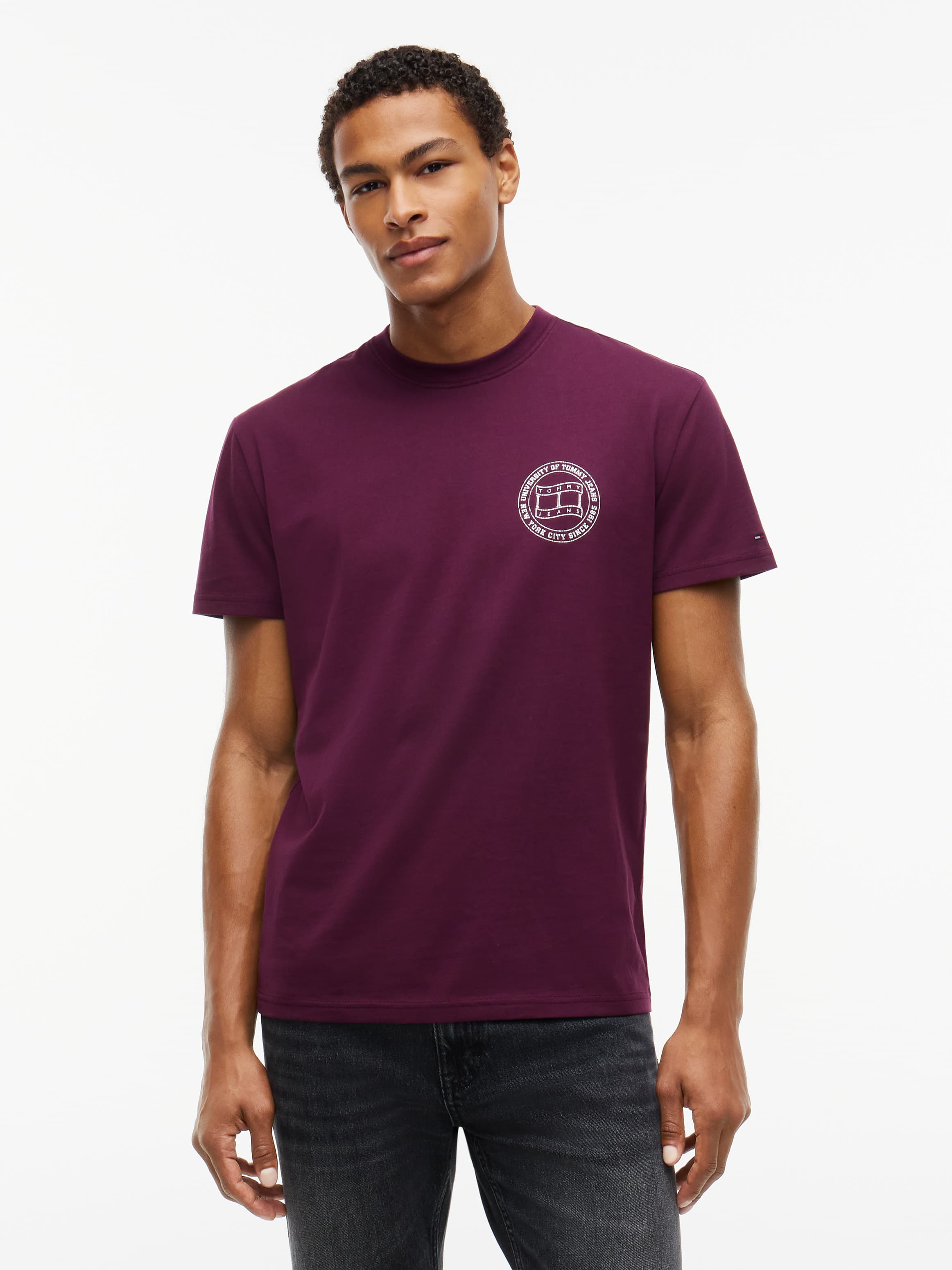 Wavy Flag Back Logo Jersey T-Shirt