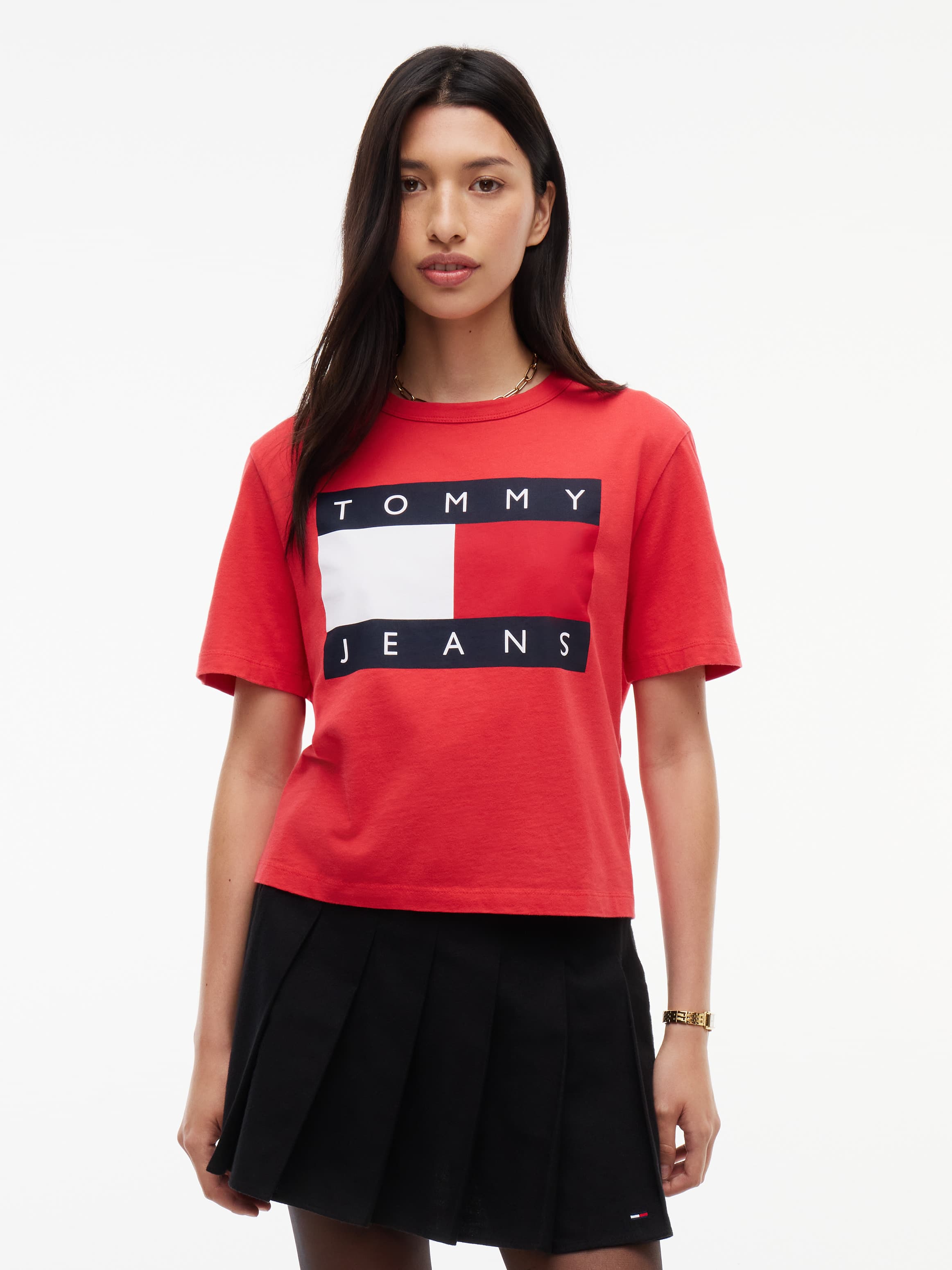 Flag Badge Boxy Jersey T-Shirt