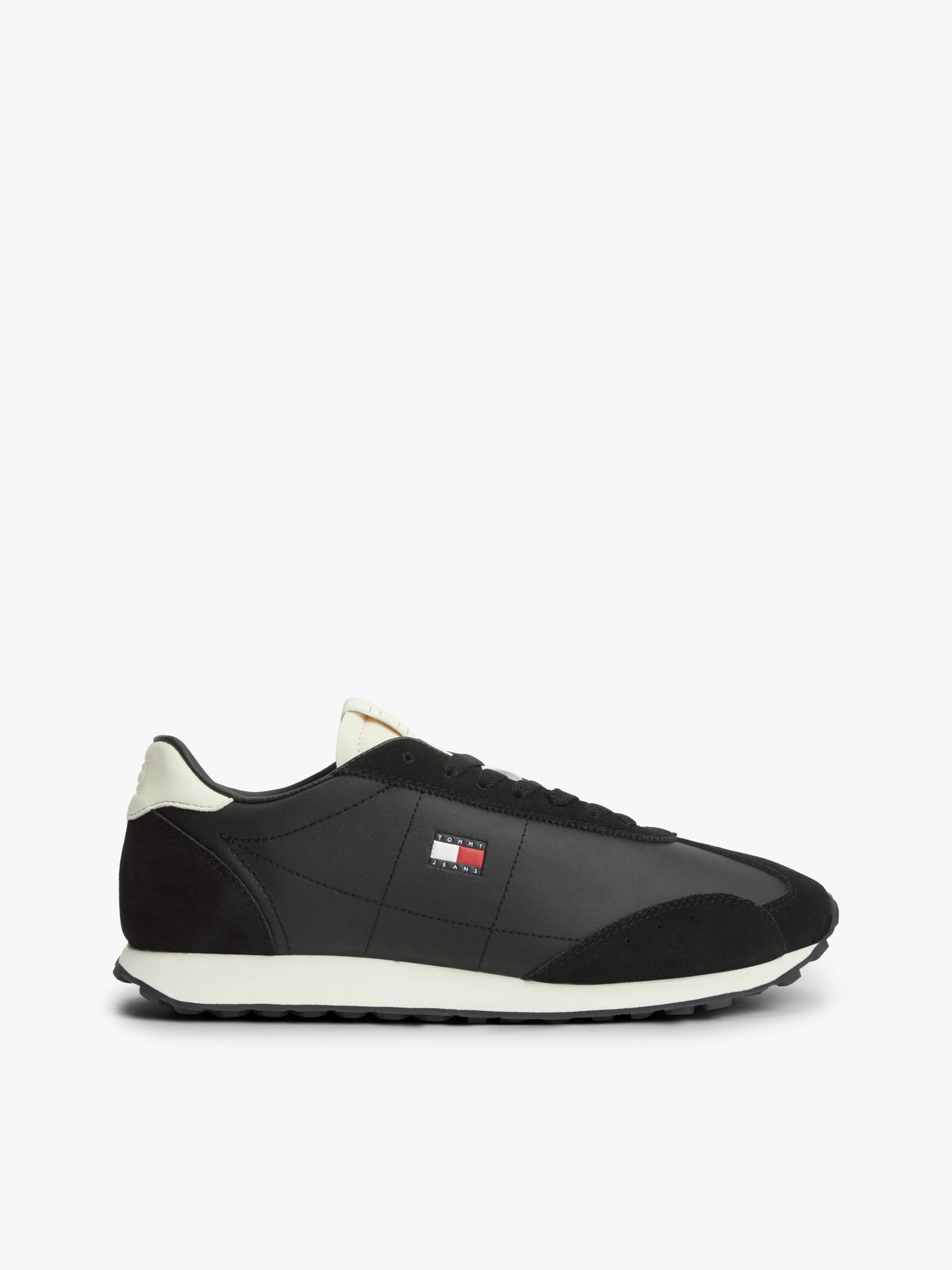 Retro Archive Runner Trainers with Leather
