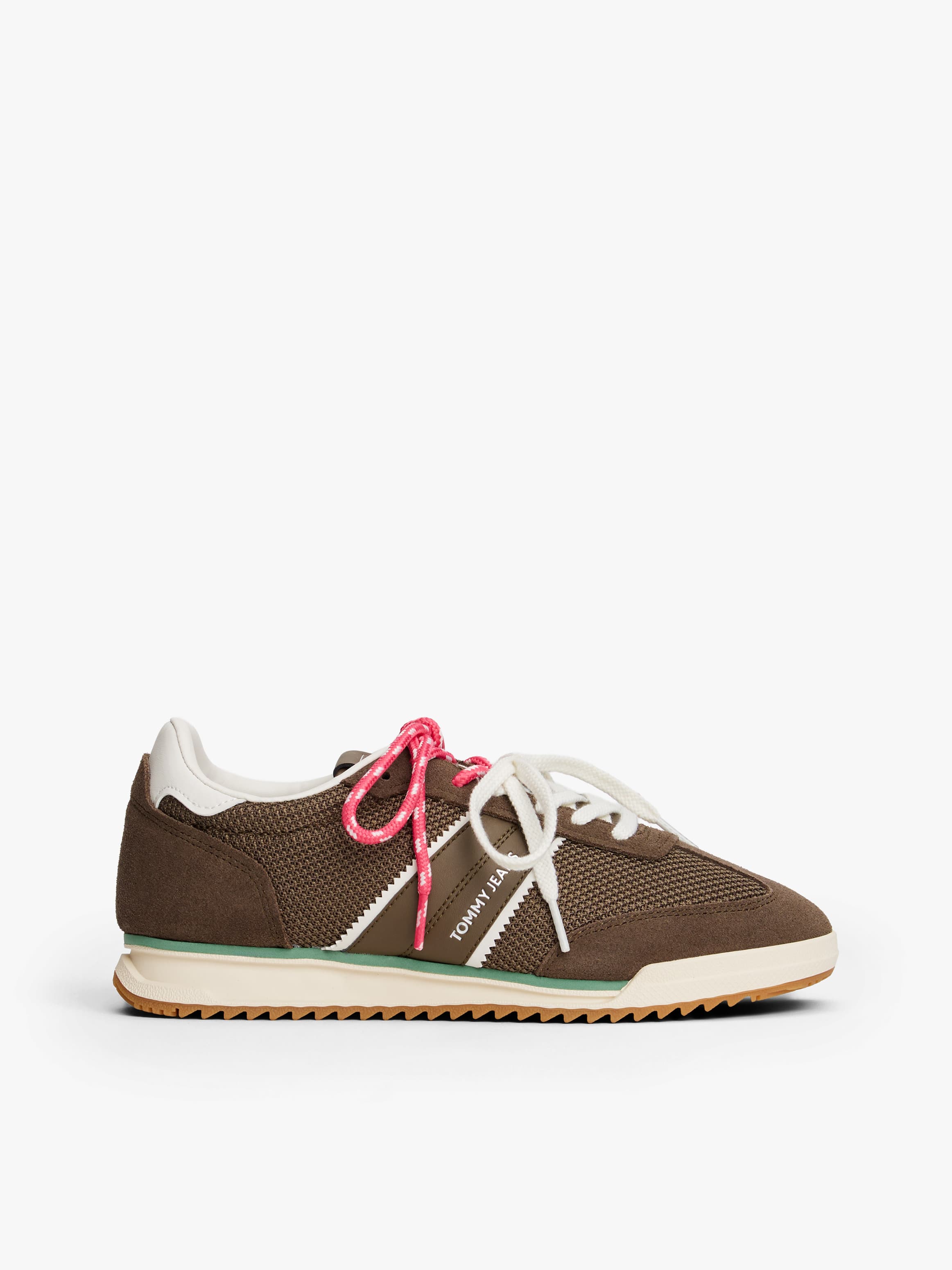 Lace-Up Mixed Texture Cleat Trainers