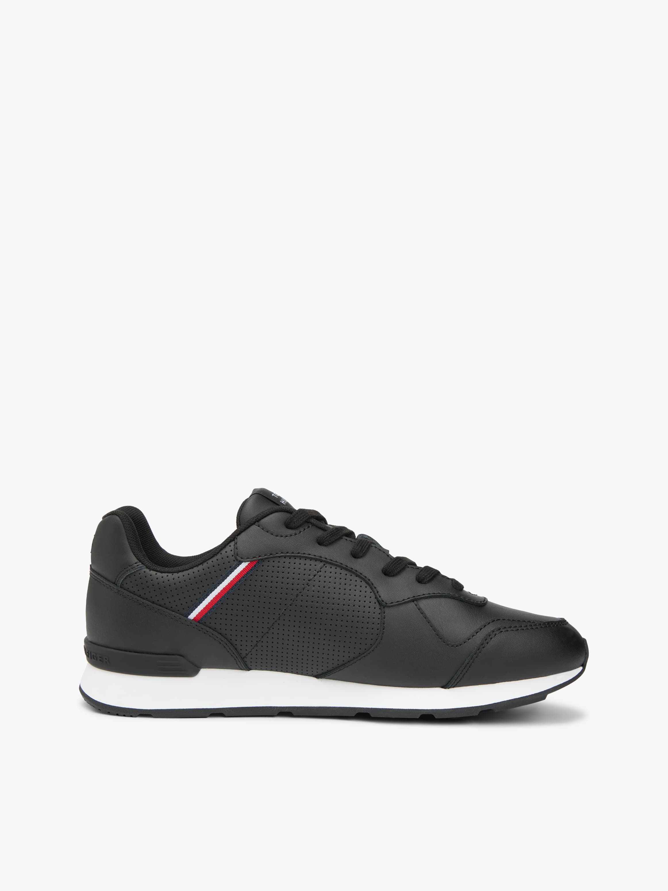 Signature Tape Trainers with Leather