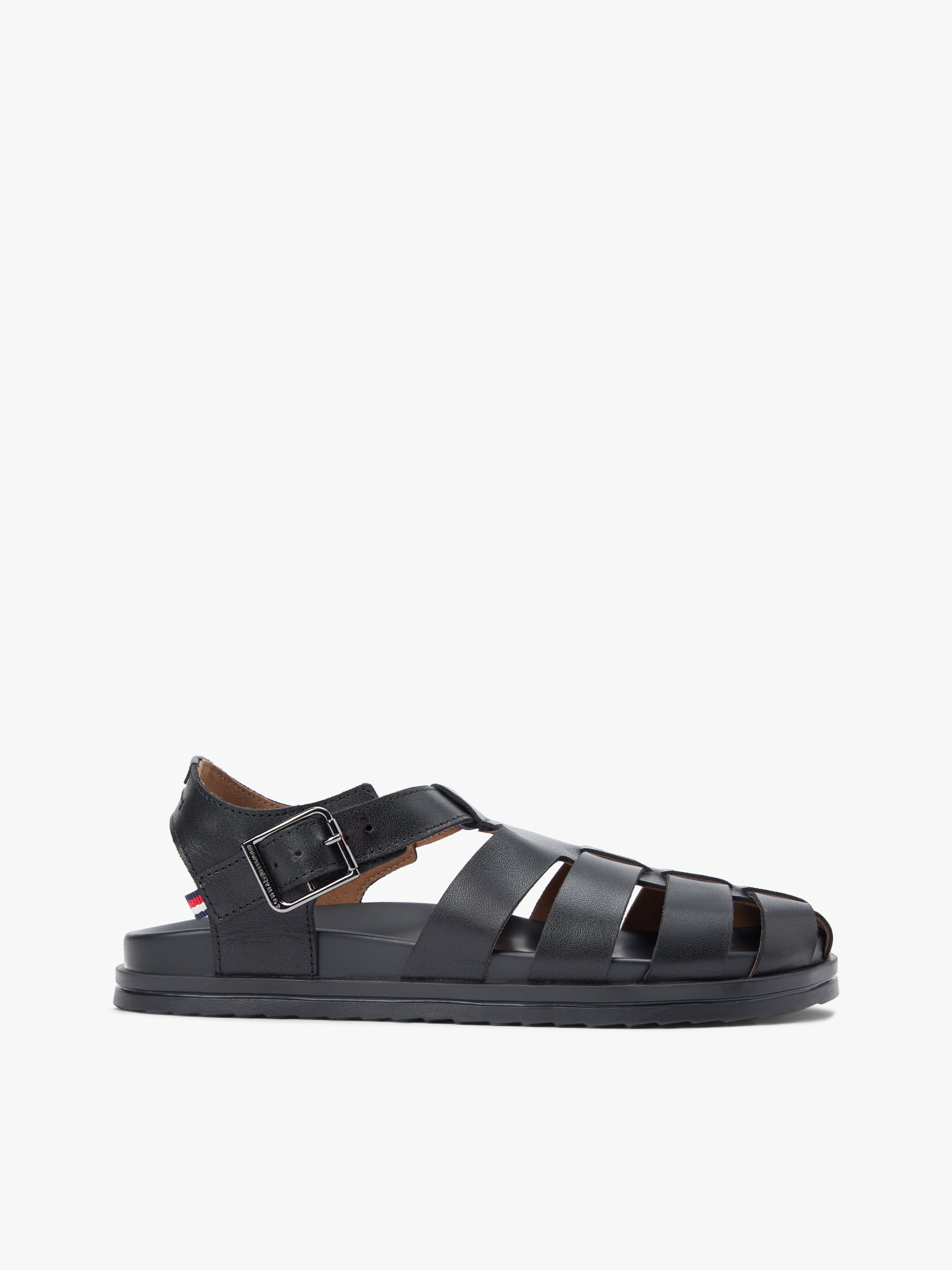 Leather Serrated Fisherman Sandals