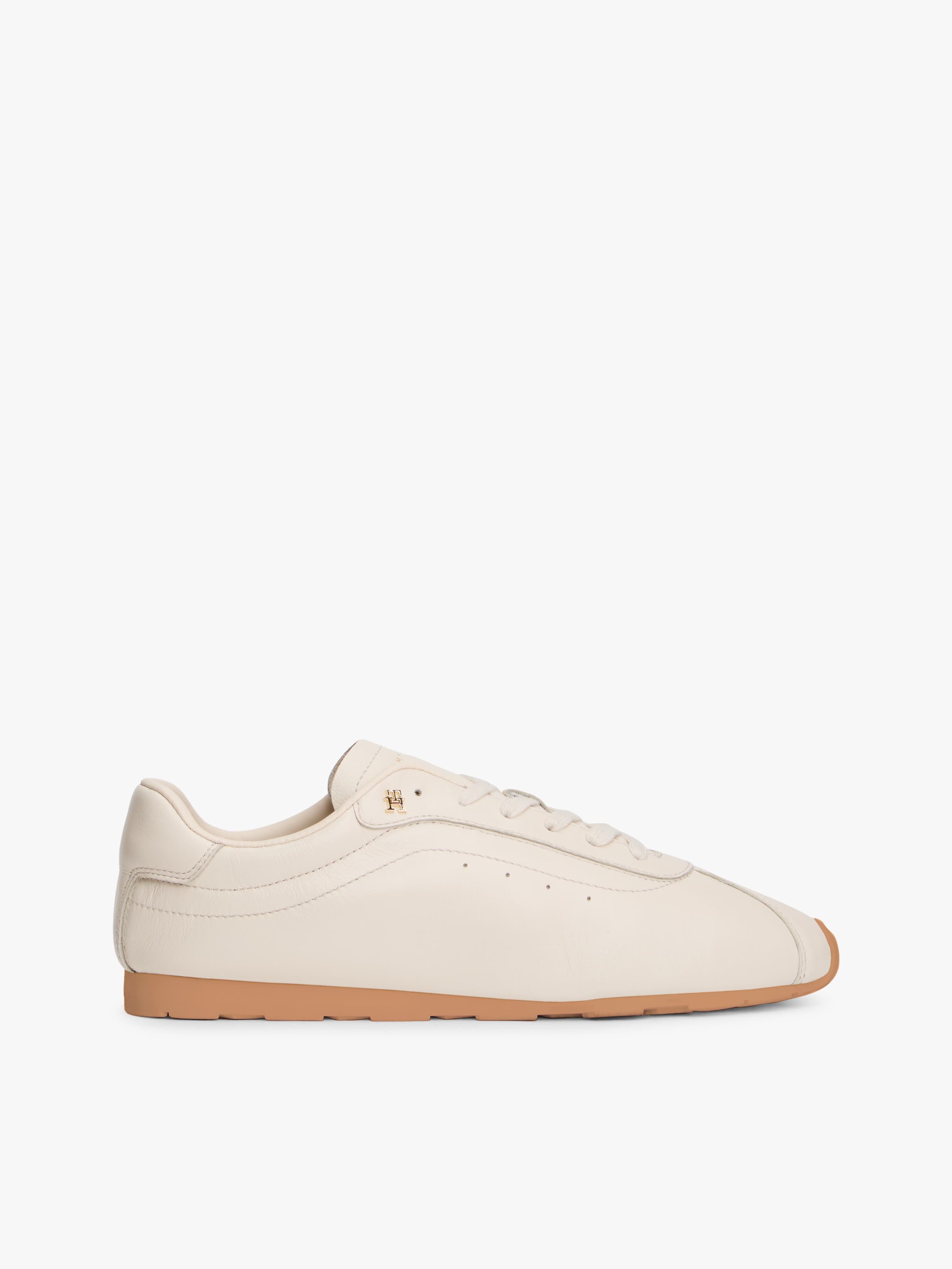 TH Monogram Low Profile Leather Trainers
