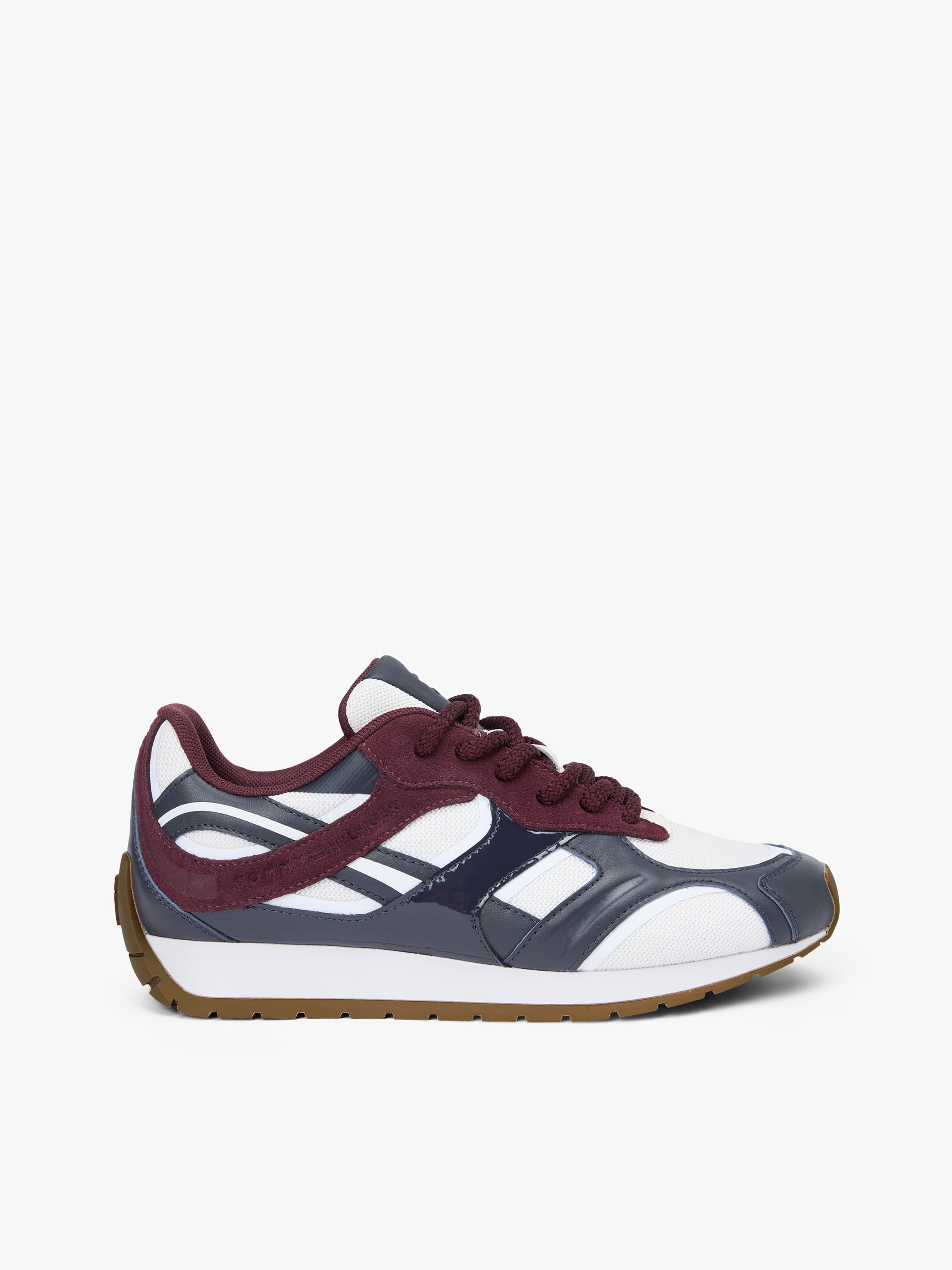 TH Monogram Leather Mixed Texture Trainers