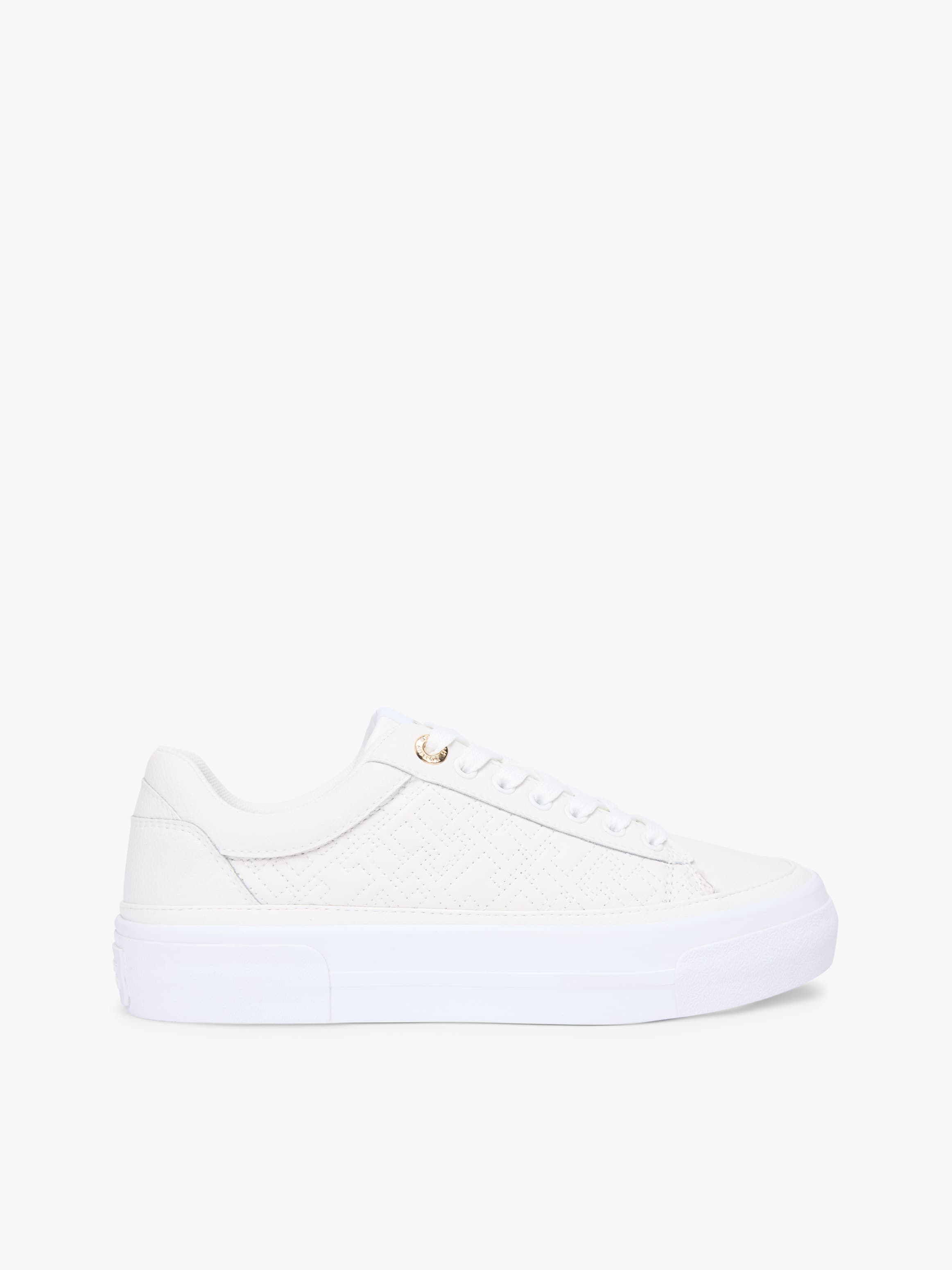 TH Monogram Quilted Leather Platform Trainers