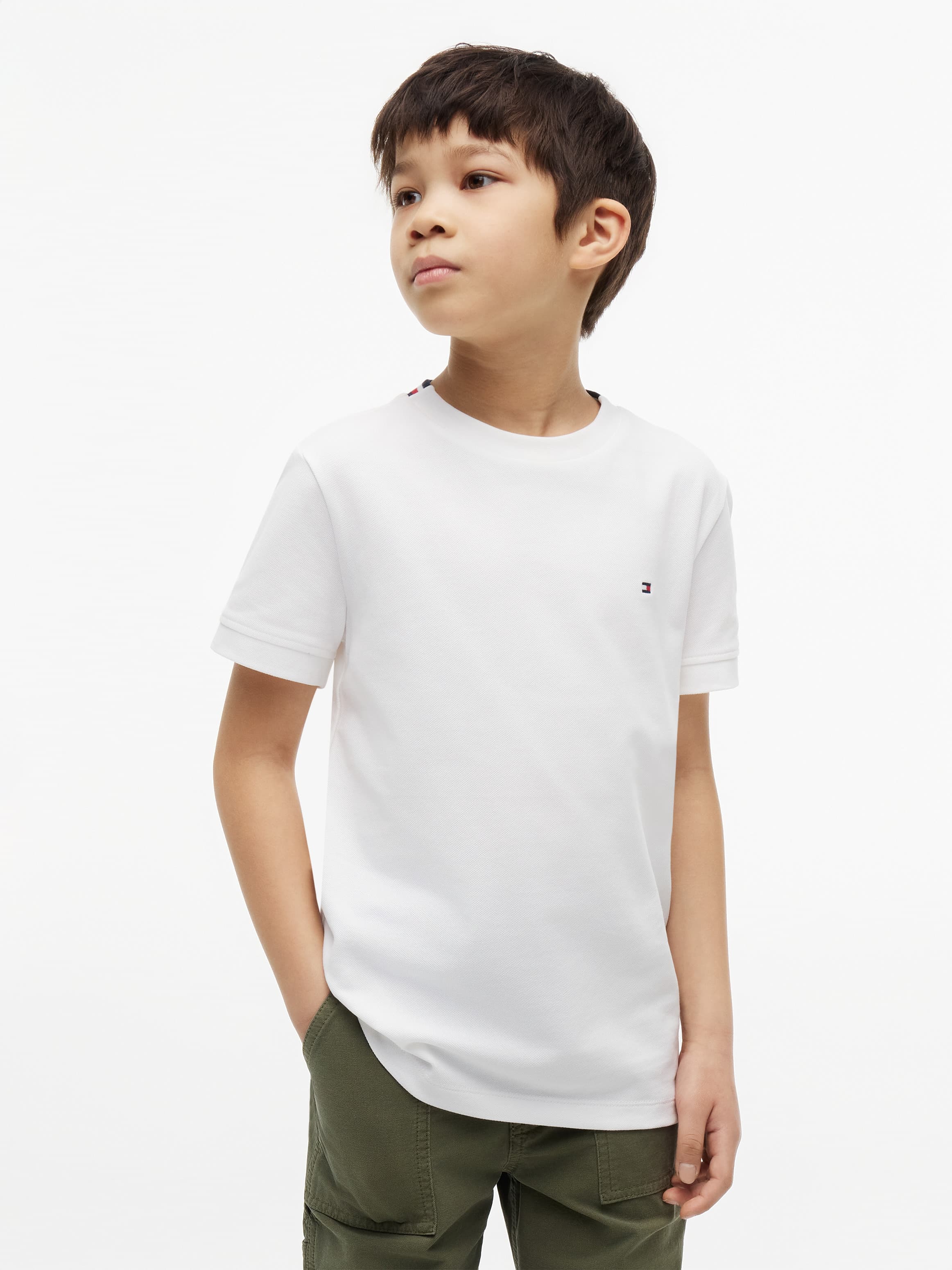 Signature Tape Collar Pique T-Shirt