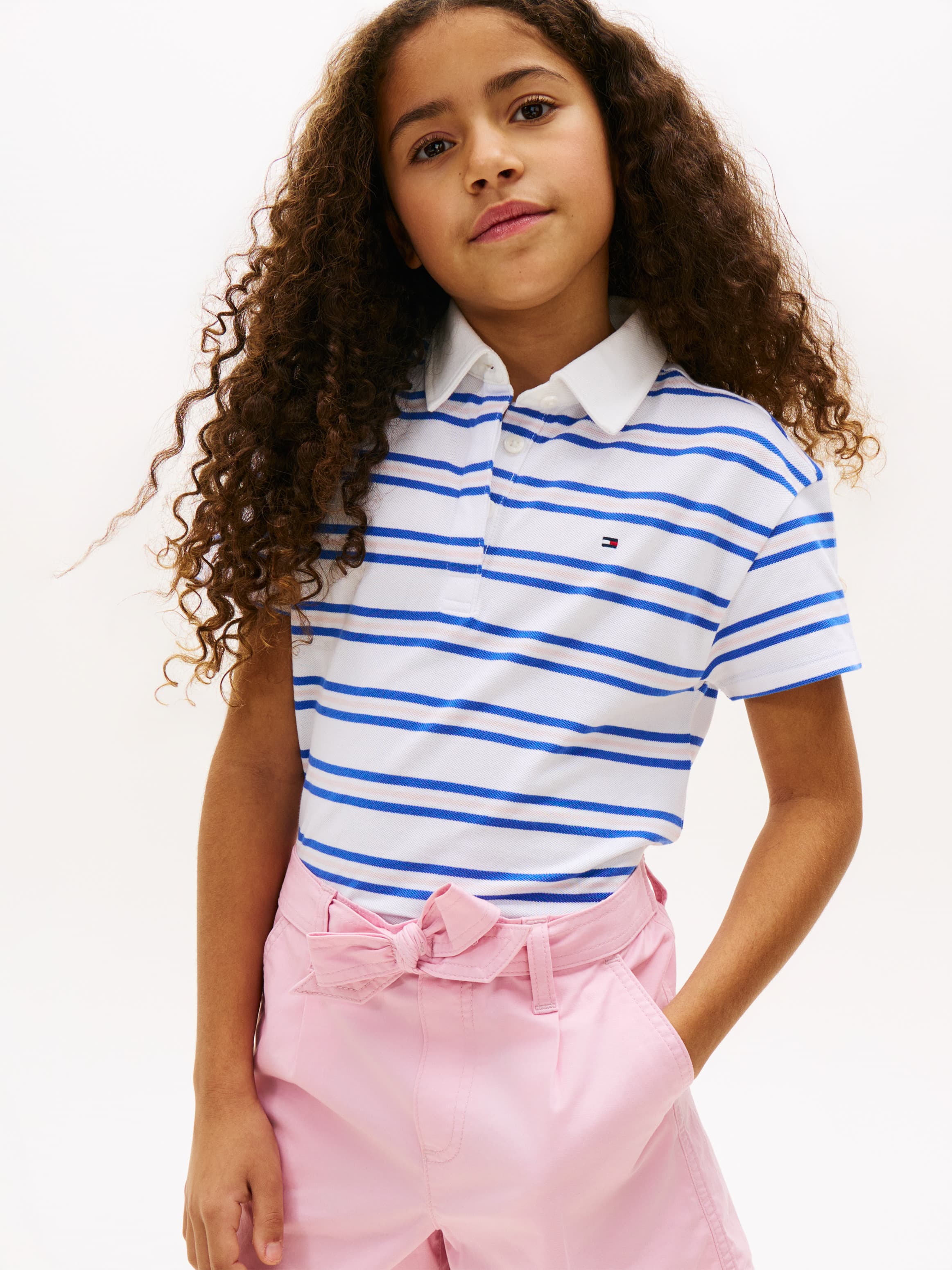 Relaxed Fit Pique Rugby Polo T-Shirt