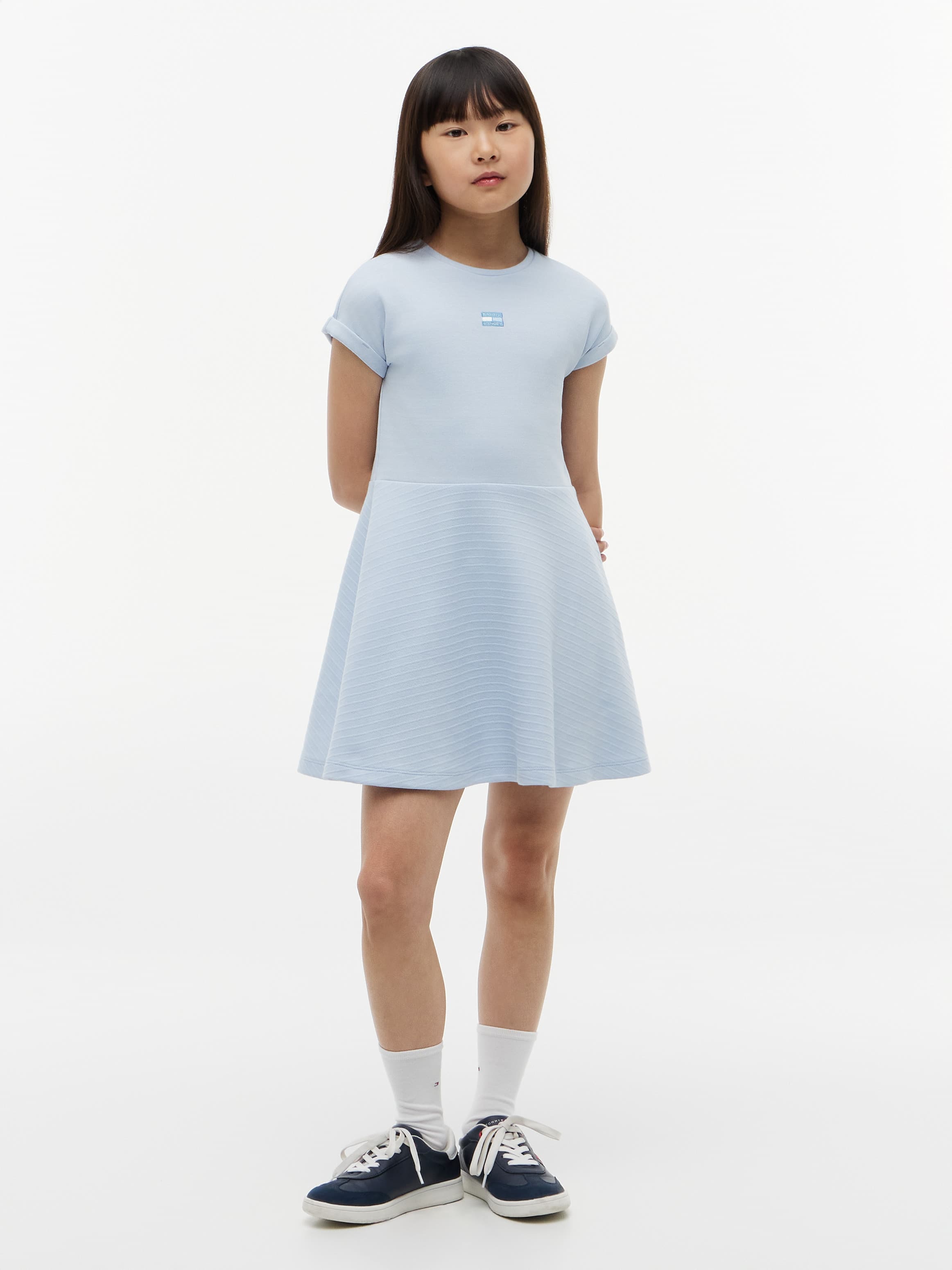 Tonal Flag Logo Skater Dress