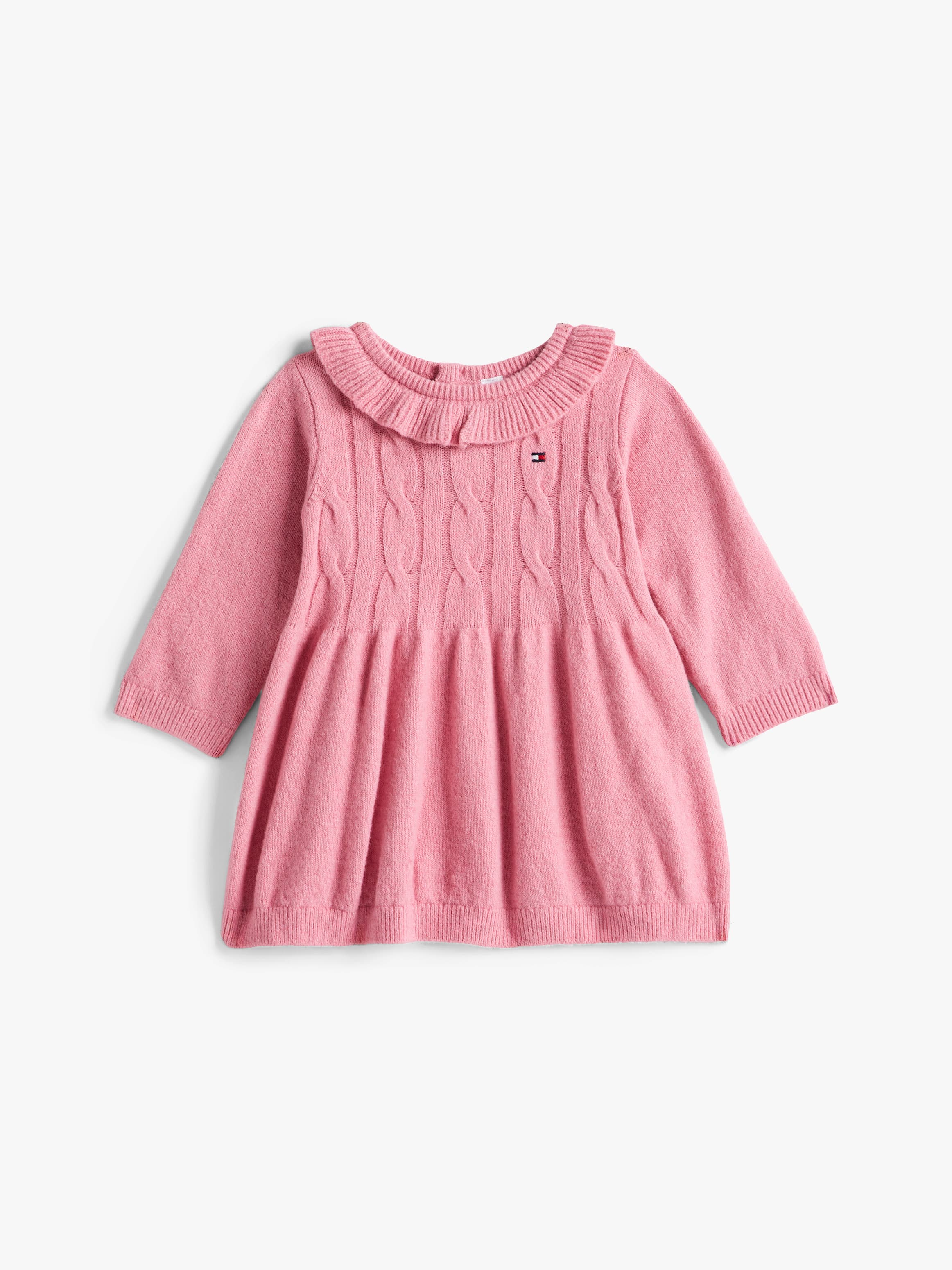 Cable Knit Peter Pan Collar Dress