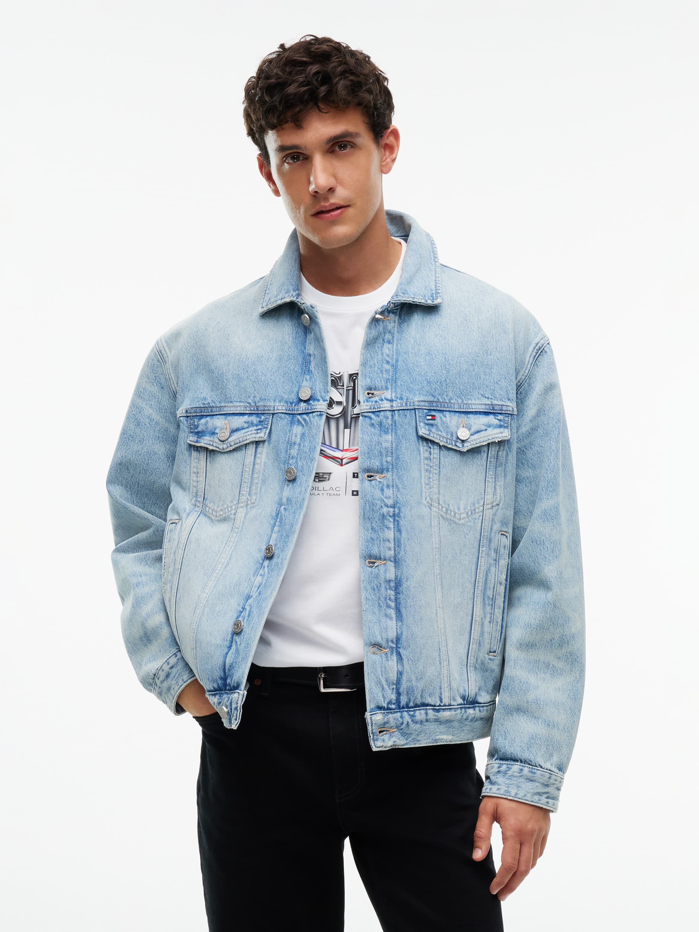 TH x Cadillac Formula 1® Team Austin Denim Trucker Jacket