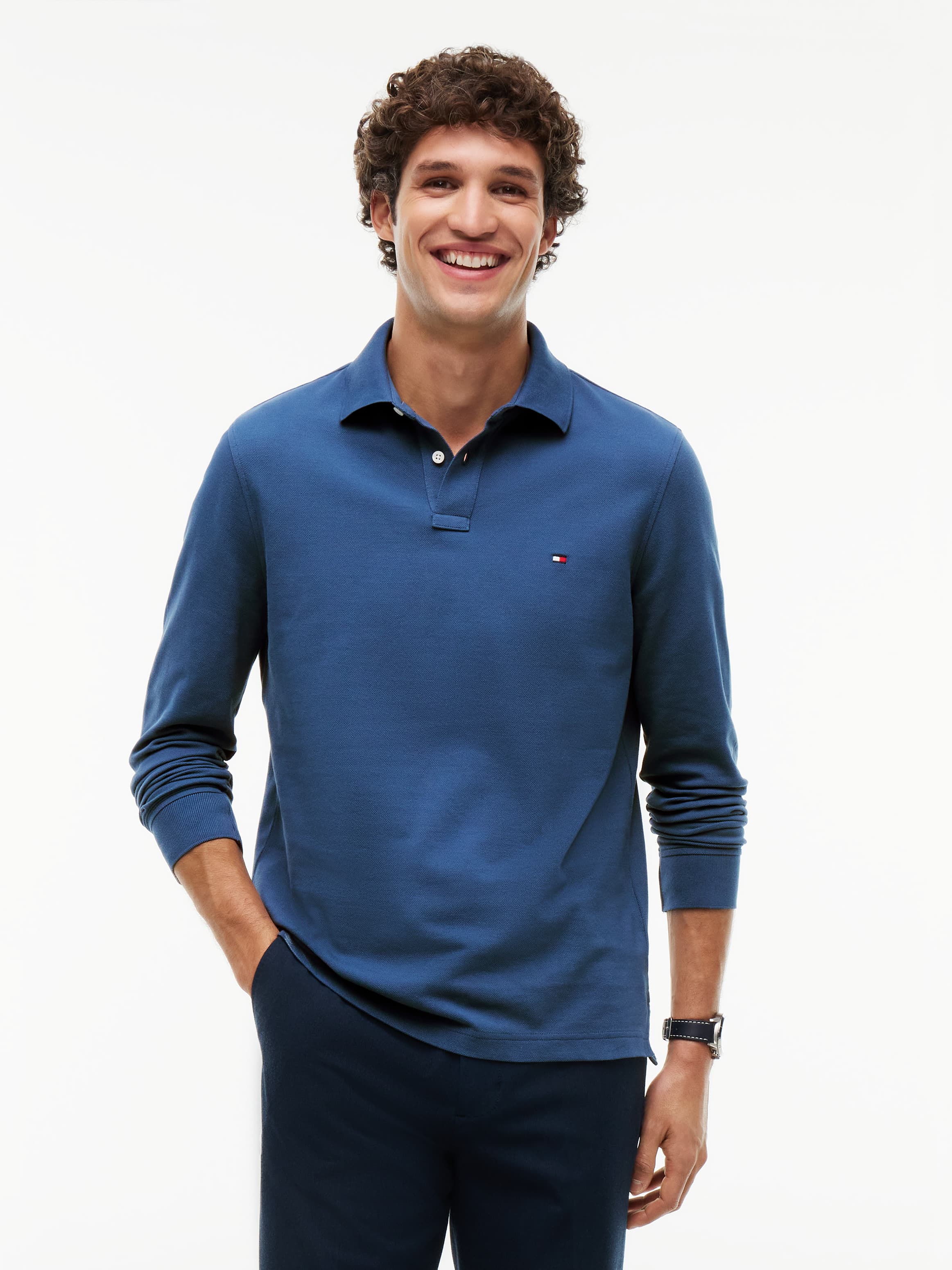 1985 Regular Fit Long Sleeve Polo Shirt