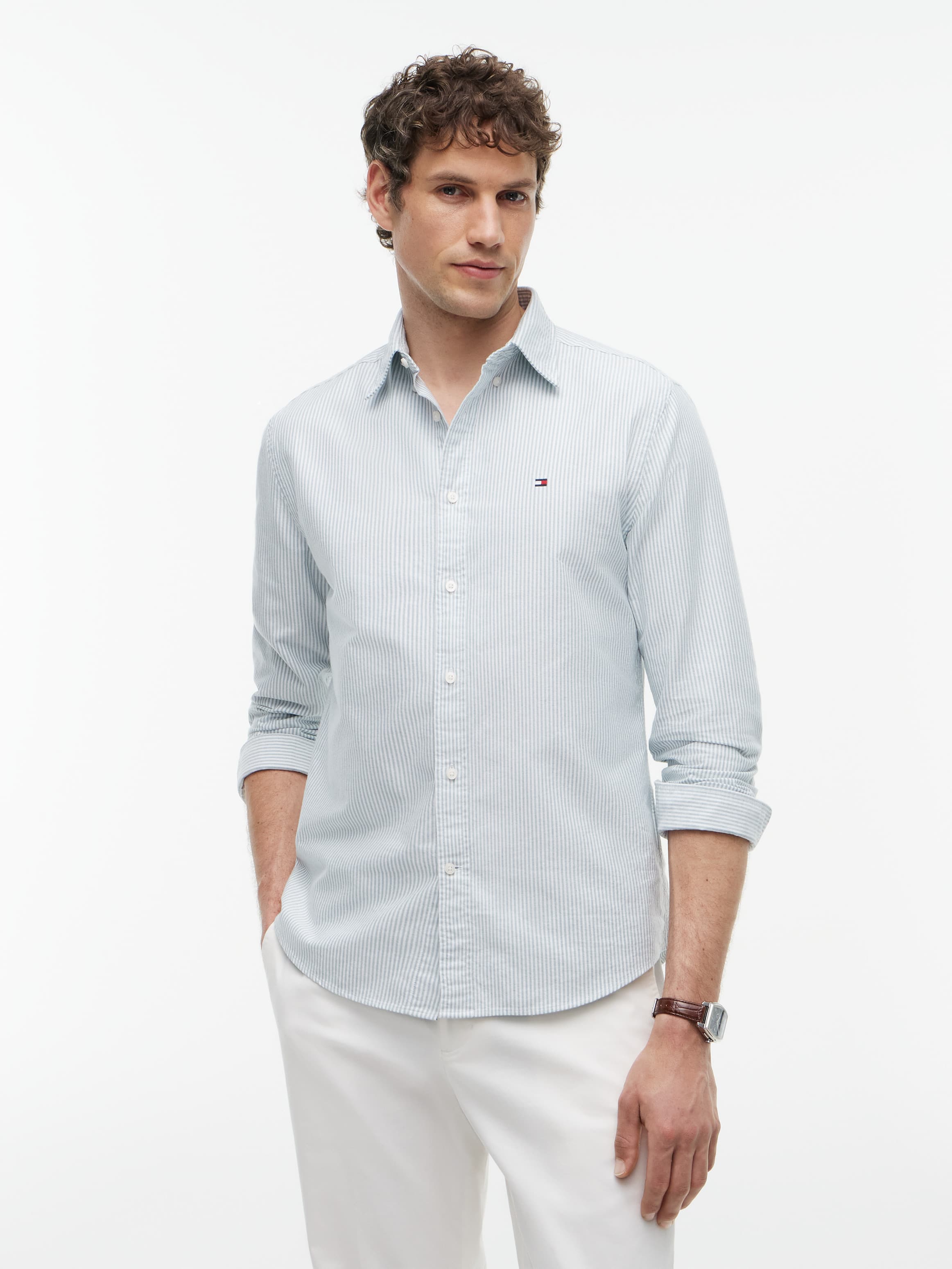 Regular Fit Stripe Oxford Shirt
