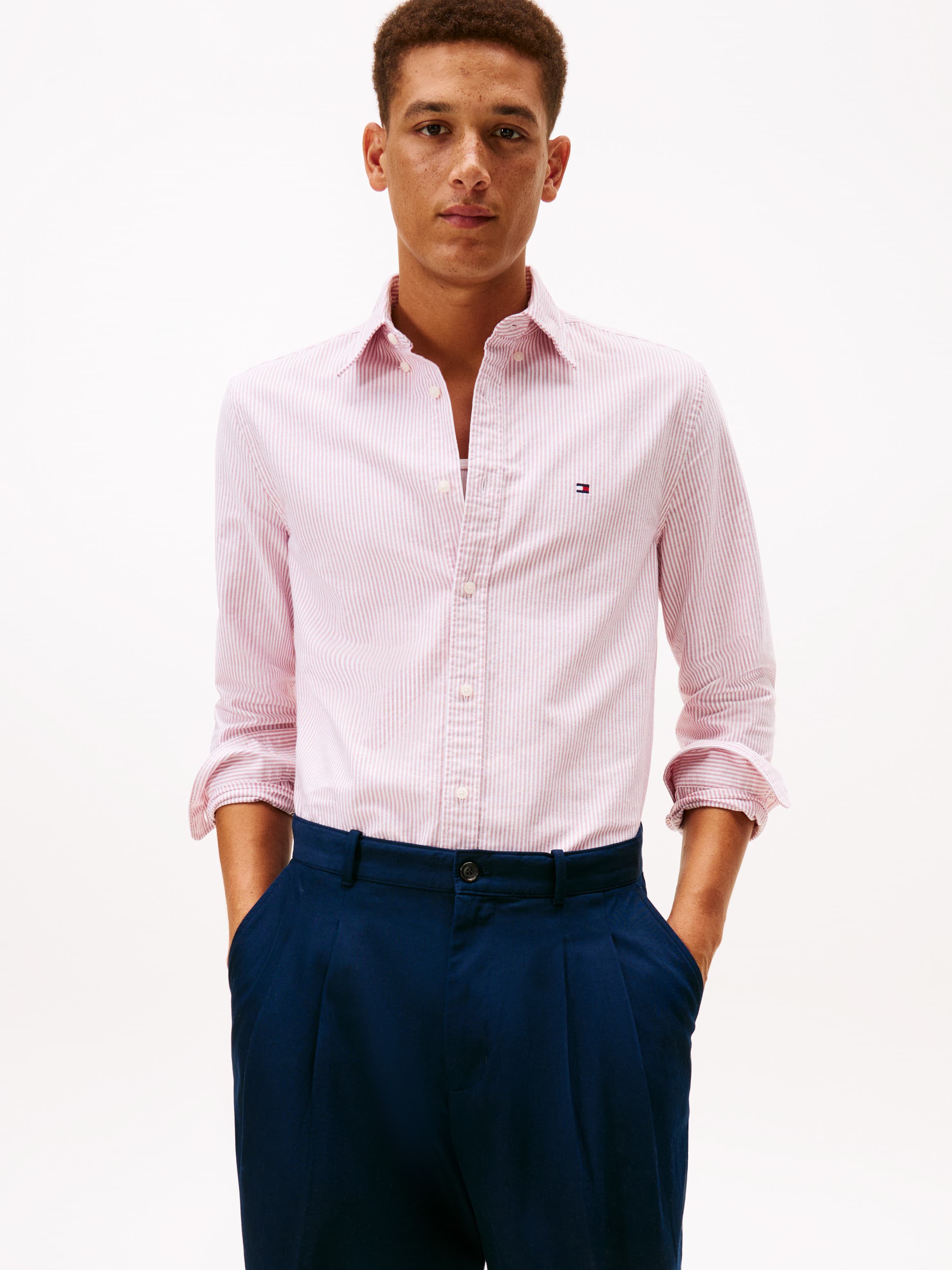 Regular Fit Stripe Oxford Shirt