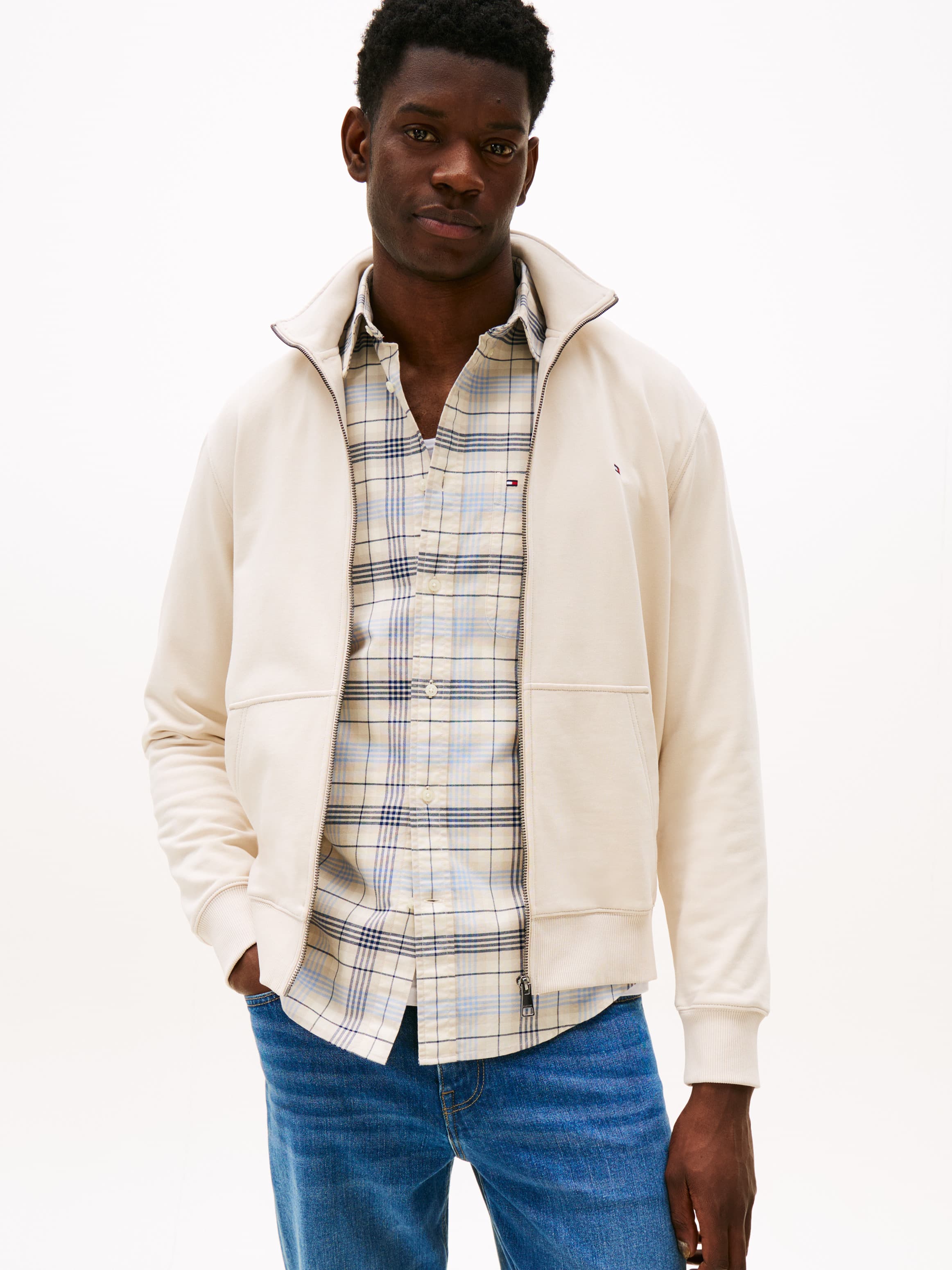 Zip-Through Terry Sweatshirt