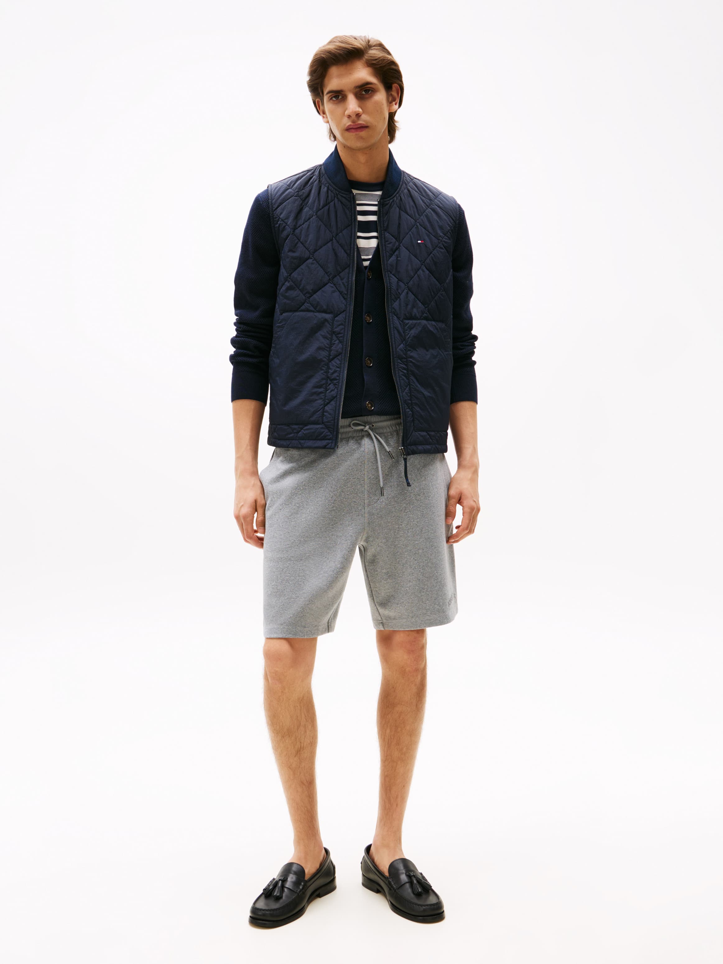 Athleisure Embossed Logo Sweat Shorts