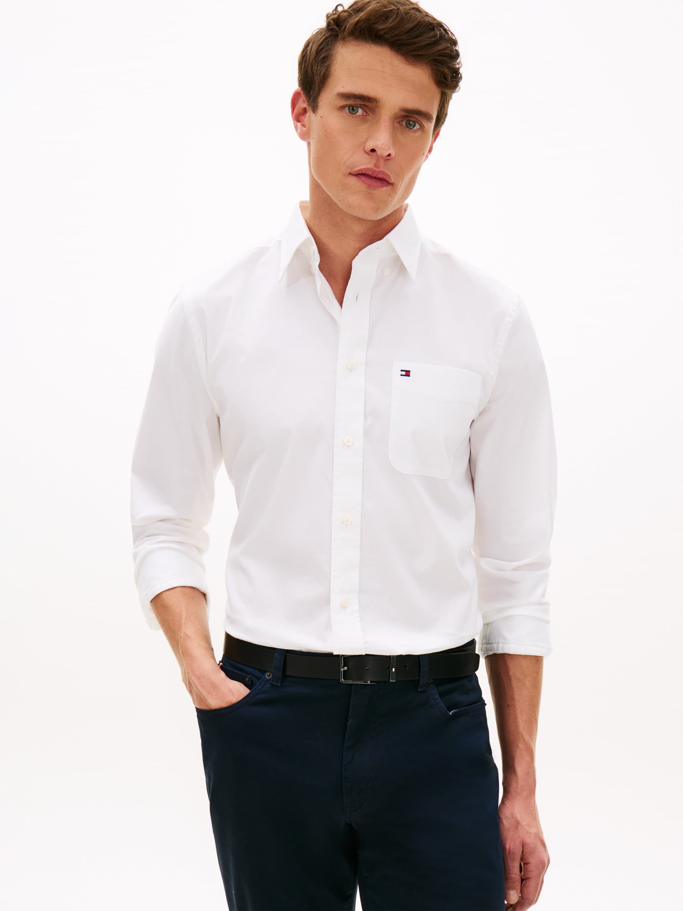Regular Fit Button-Down Lightweight Oxford Shirt