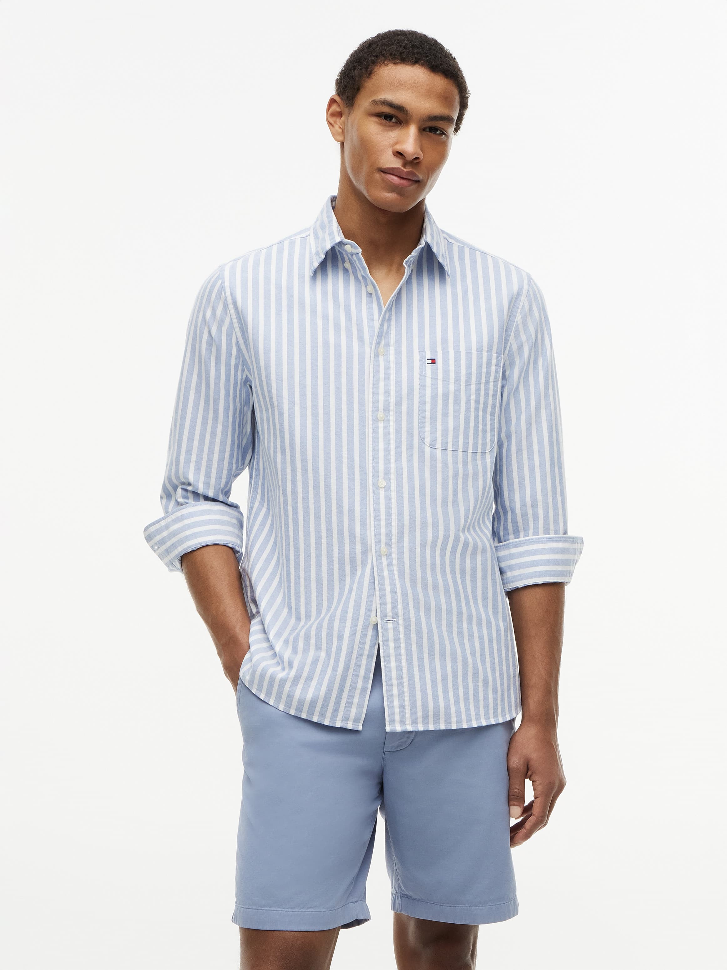 Regular Fit Stripe Oxford Shirt