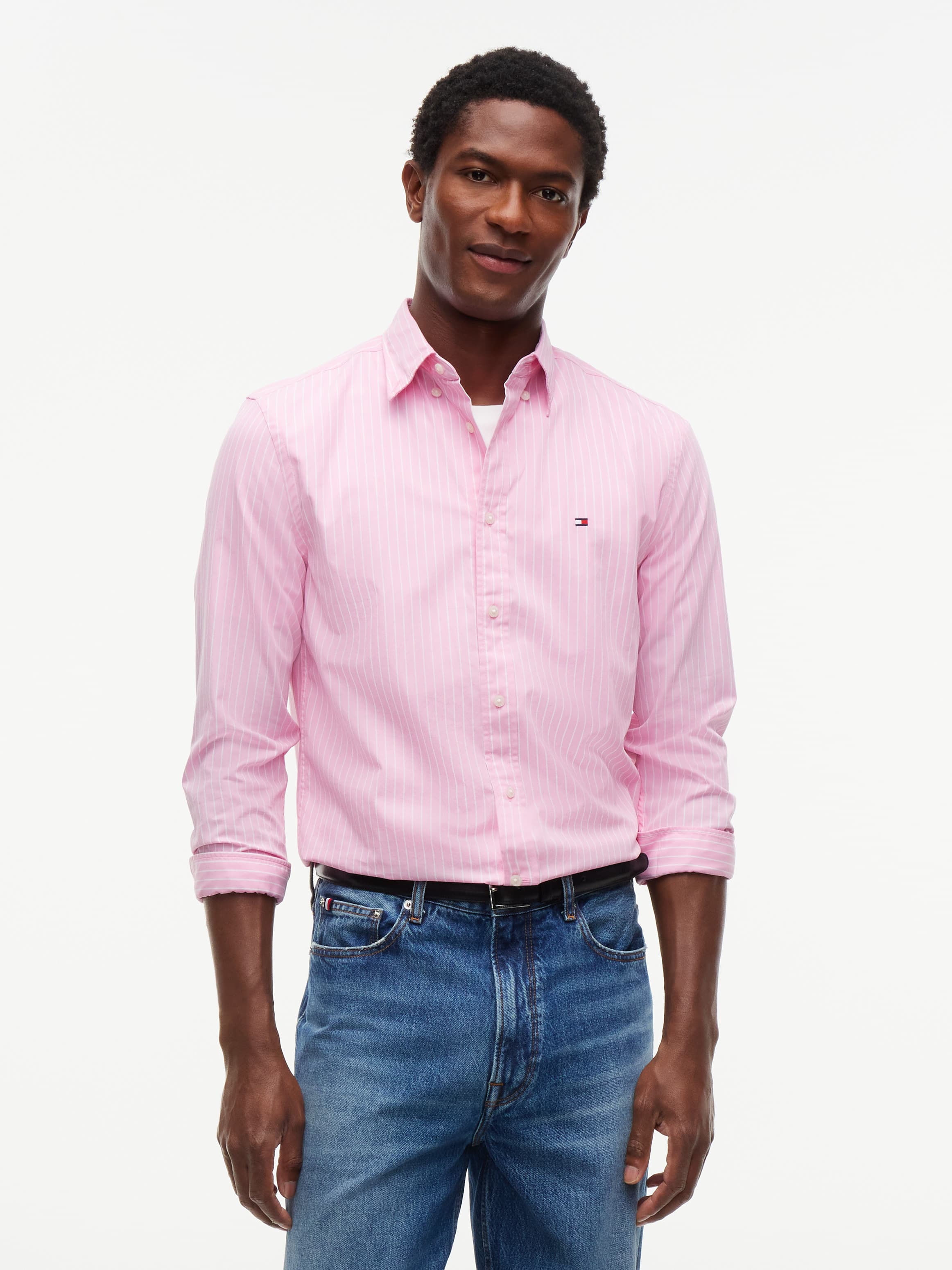 Regular Fit Flex Stripe Shirt