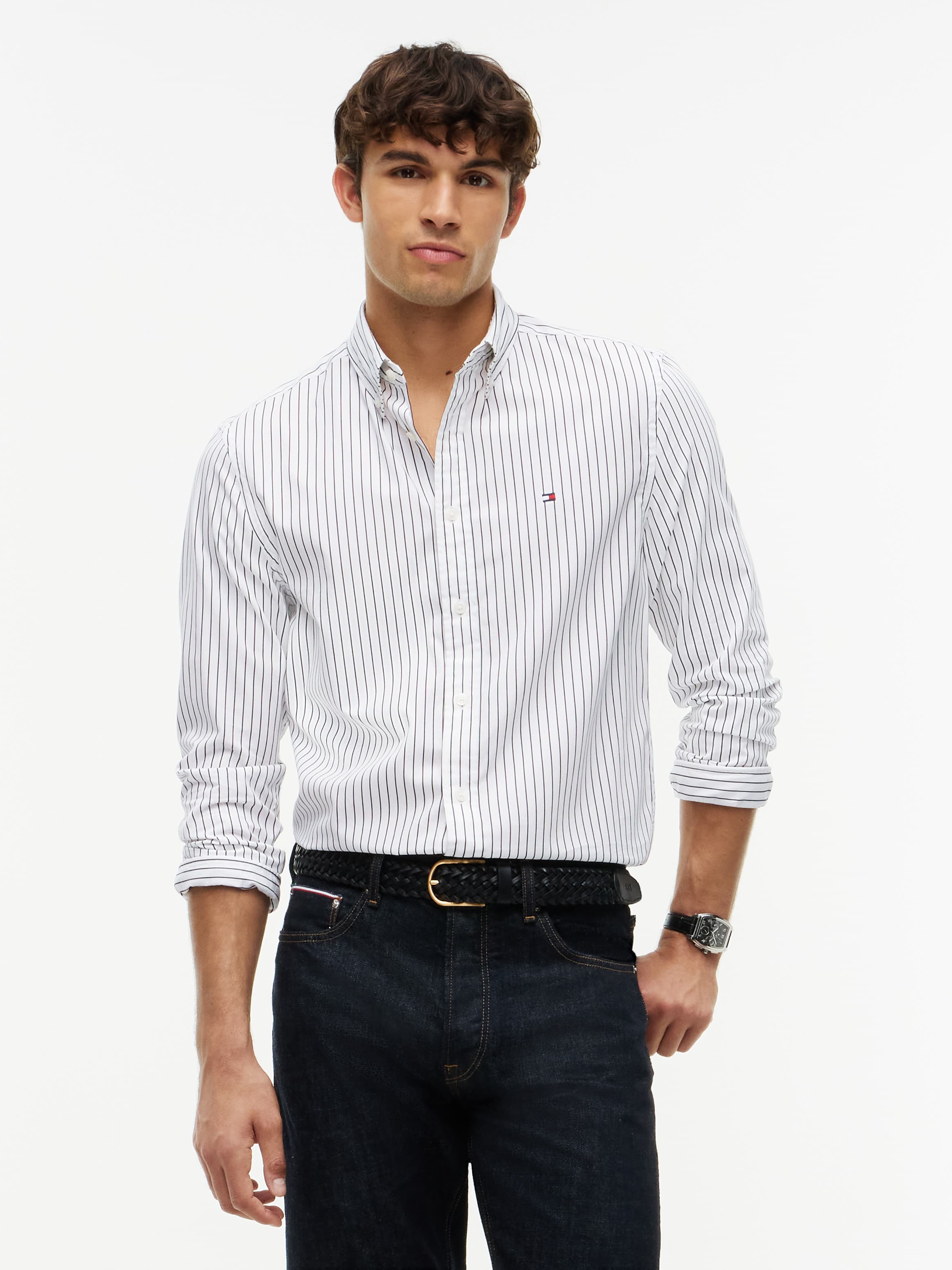 Regular Fit Flex Stripe Shirt