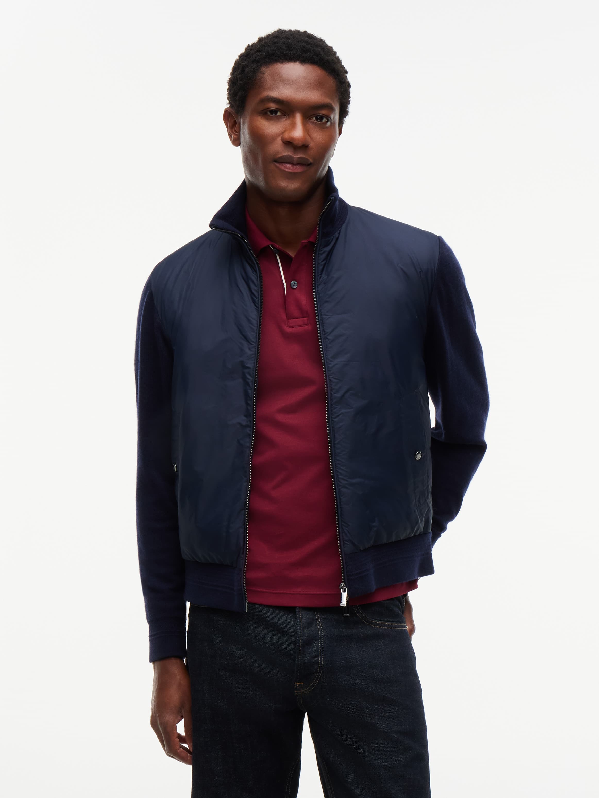 New York Label Wool Blend Jacket