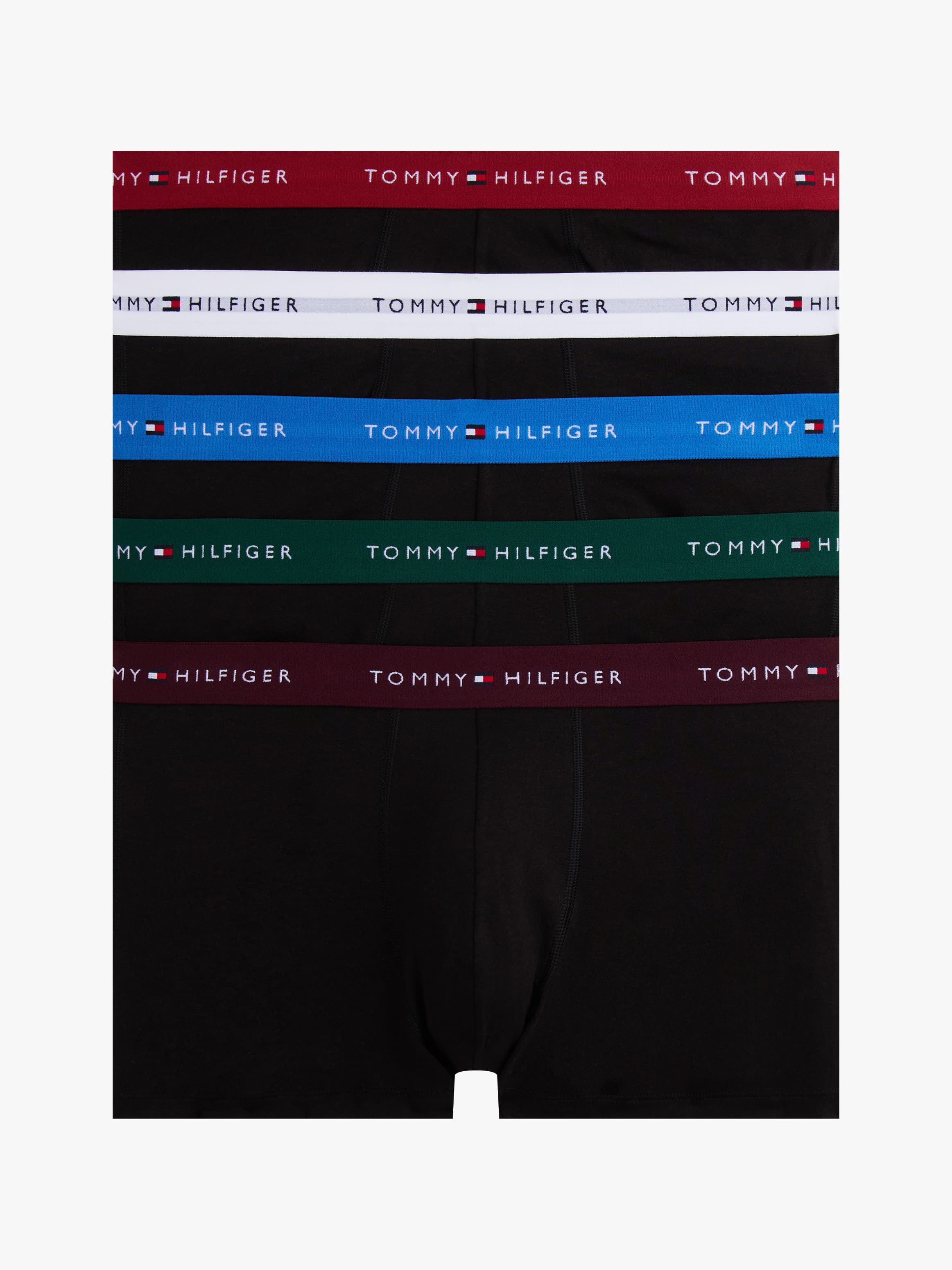 5-Pack Signature Repeat Logo Waistband Trunks