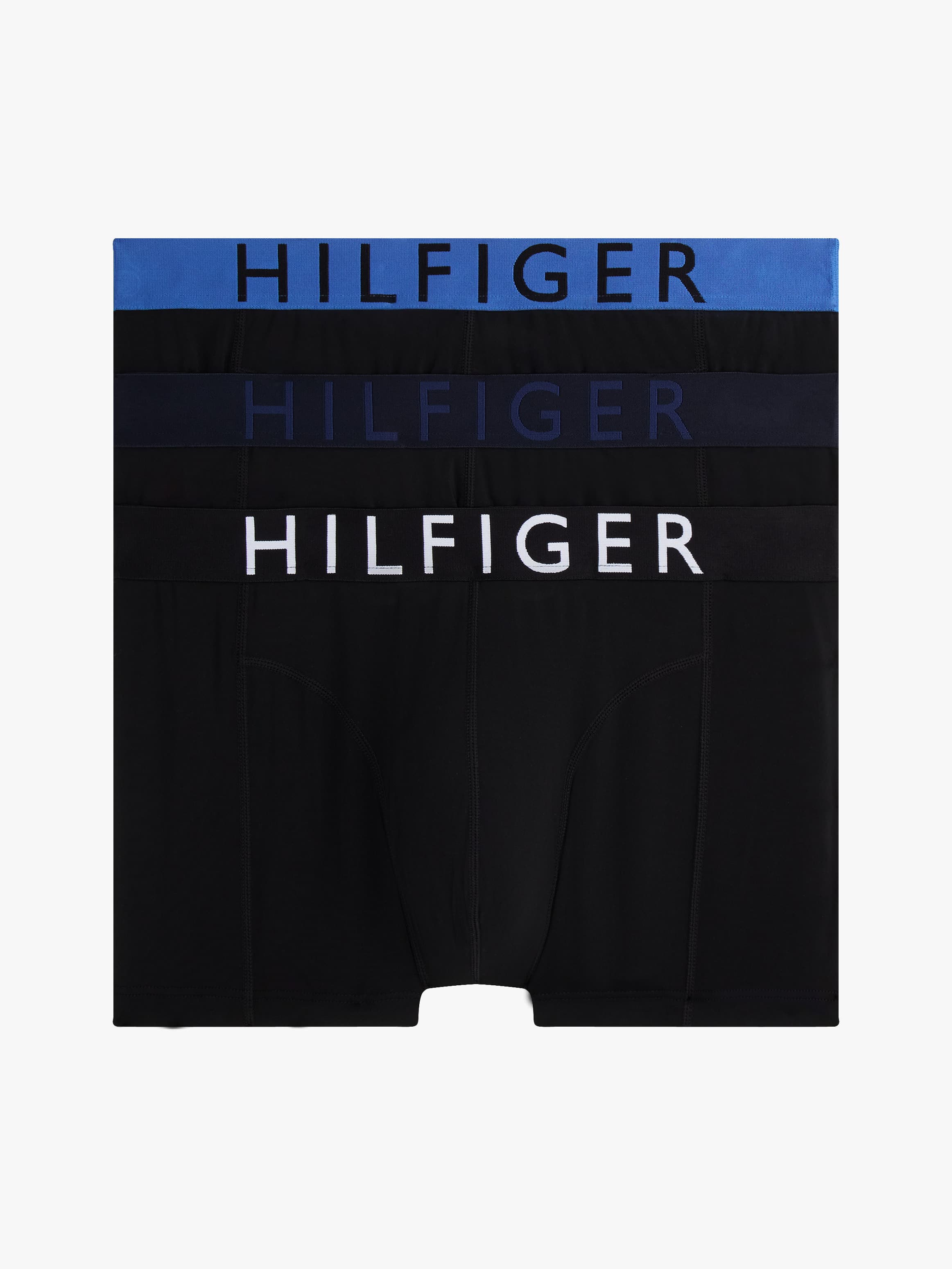 3-Pack Microfibre Logo Waistband Trunks